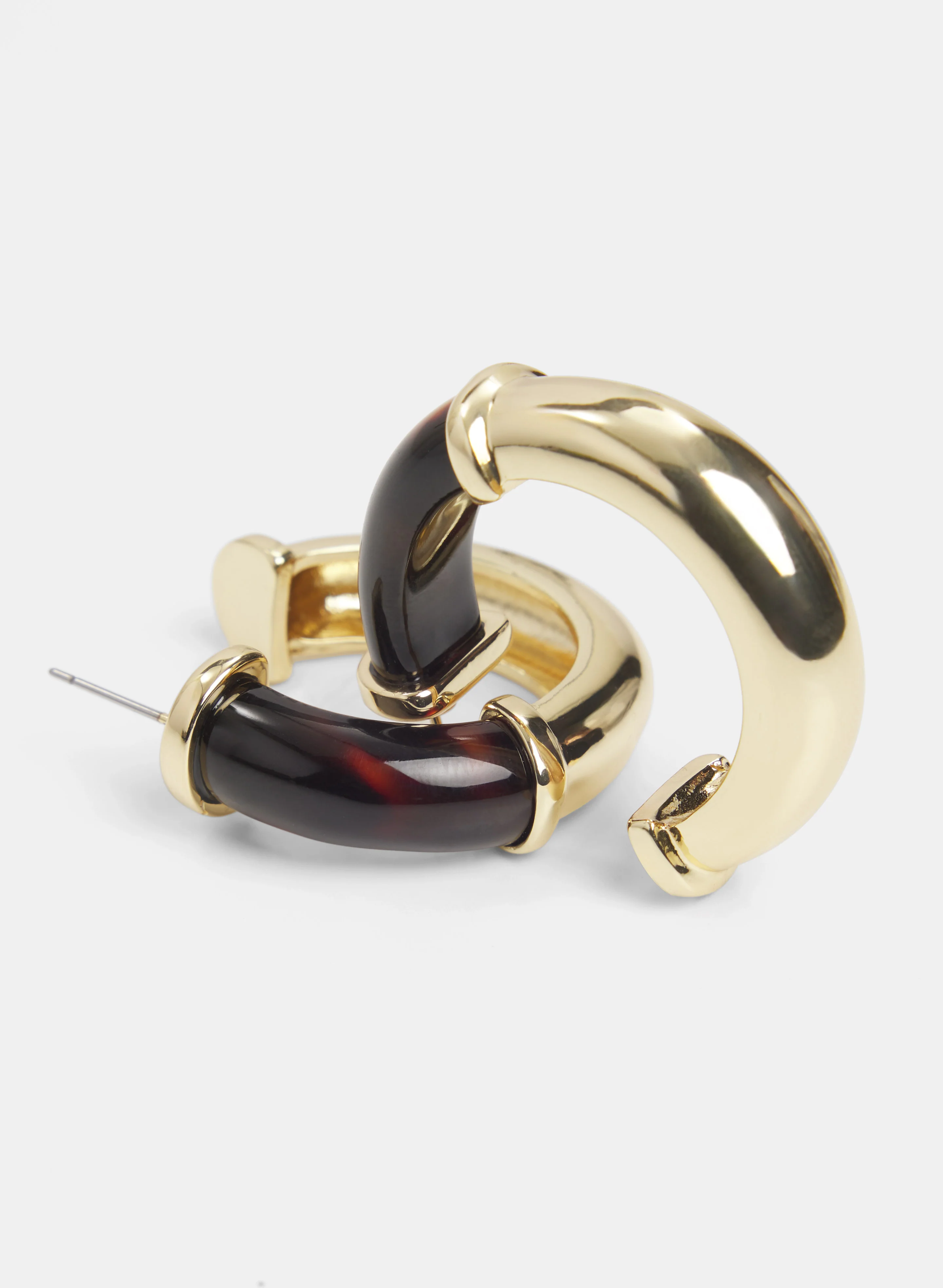 Resin Hoop Earrings - Image 2
