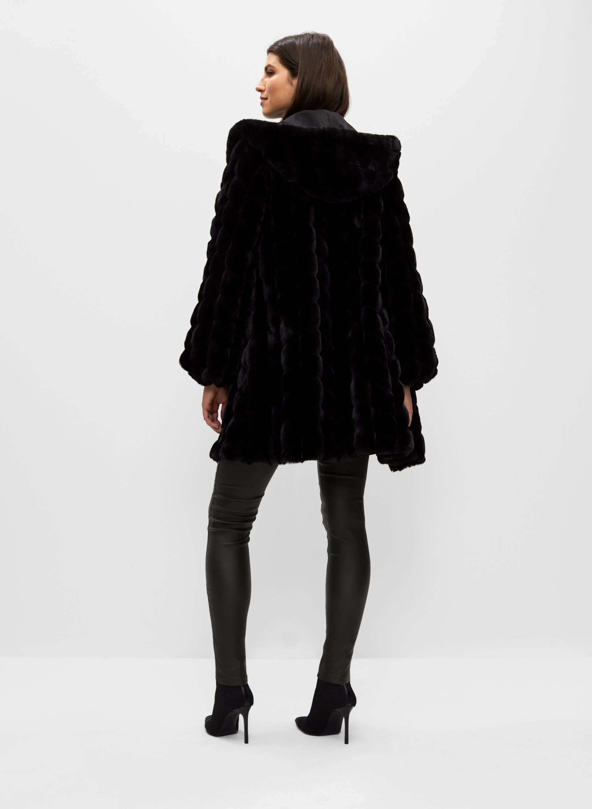 Reversible Faux Fur Coat - Image 3
