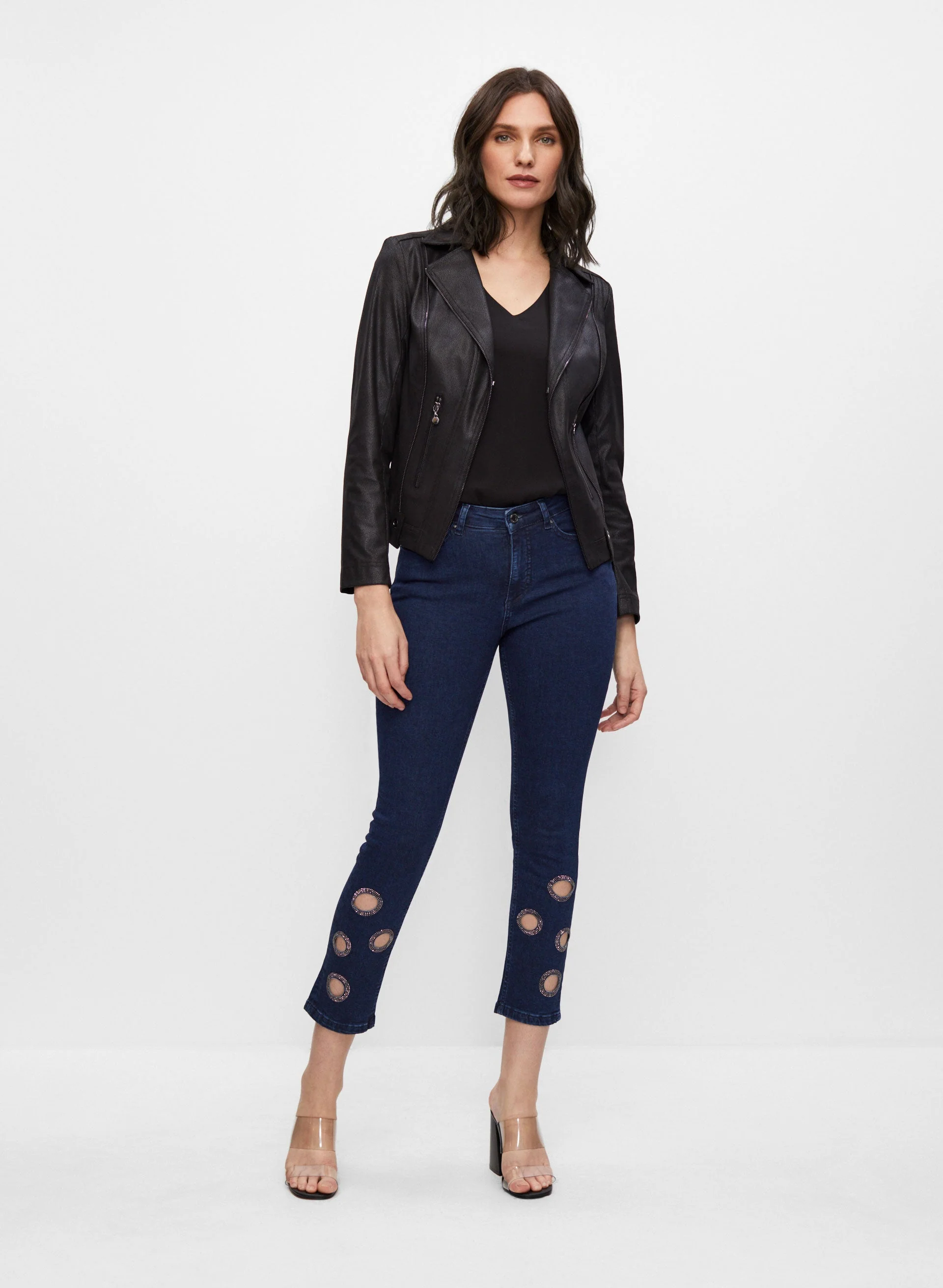 Rhinestone Detail Jeans - Image 3