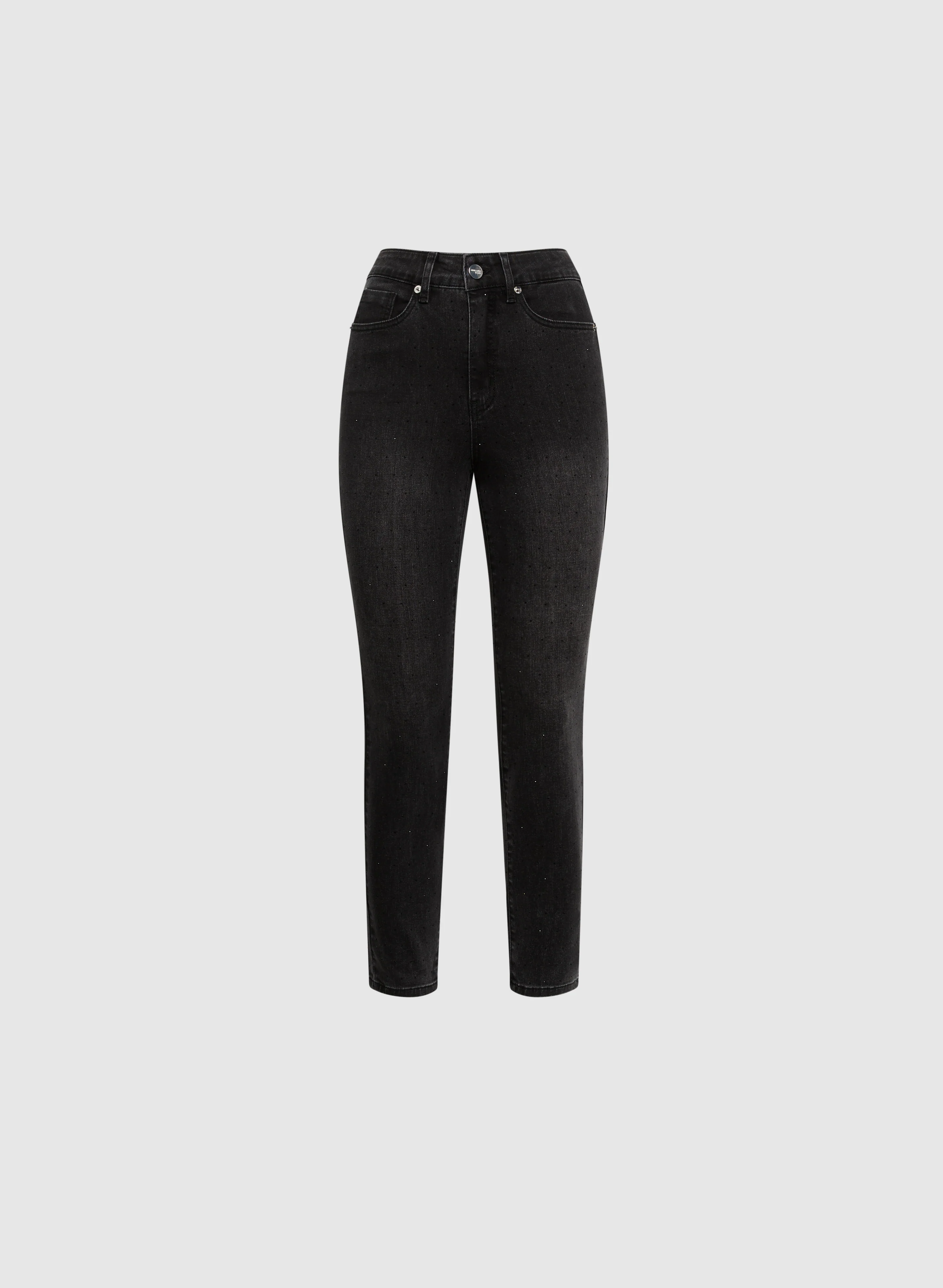 Rhinestone Detail Slim Leg Jeans - Image 6