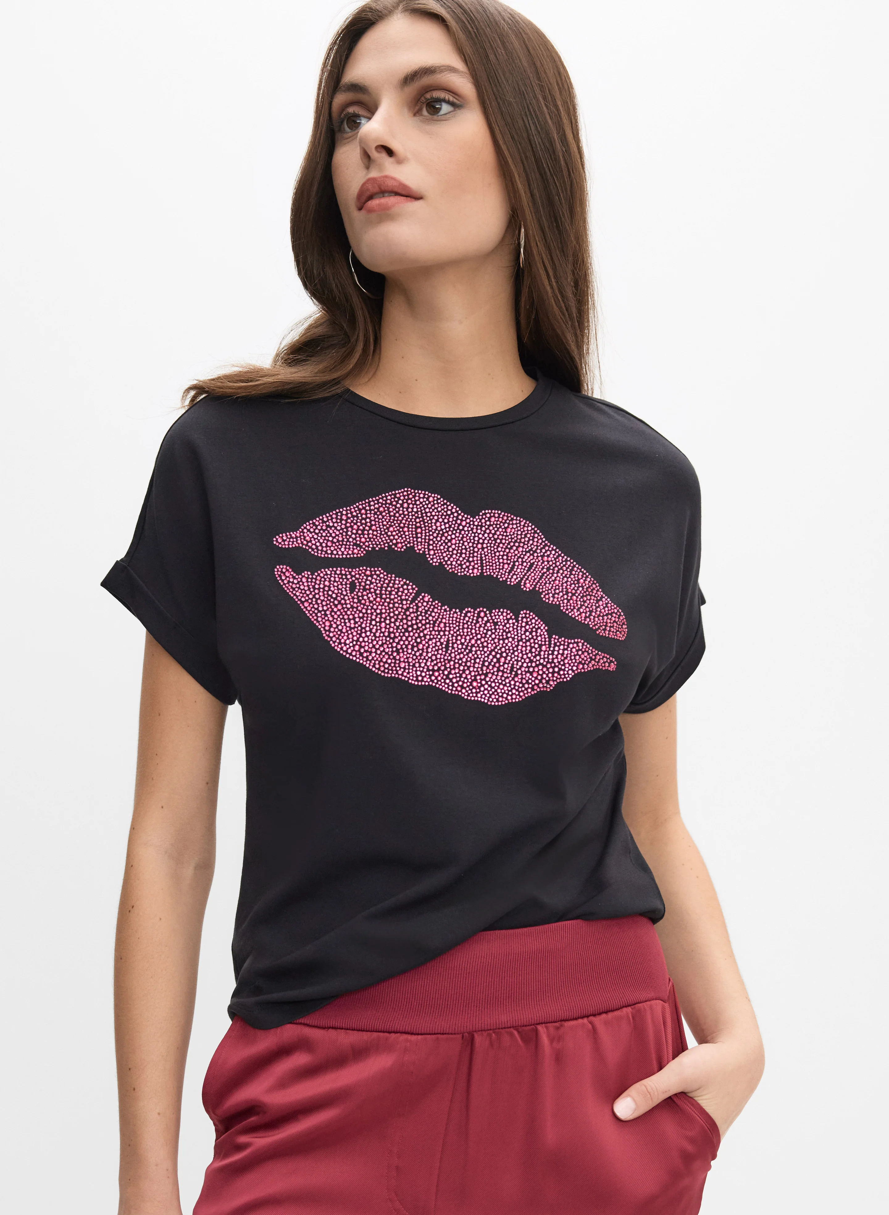 Rhinestone Lips T-Shirt