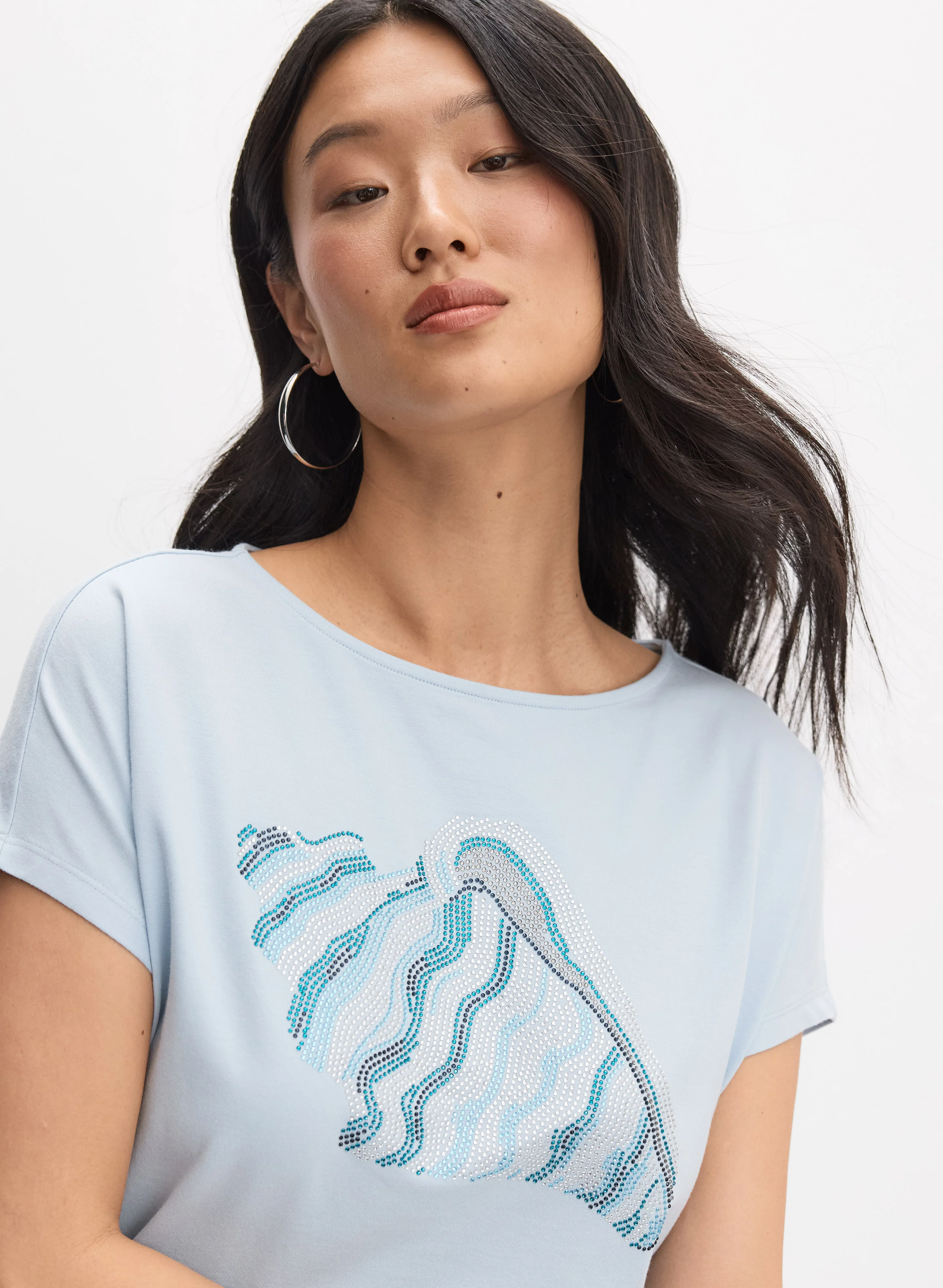 Rhinestone Seashell T-Shirt - Image 2