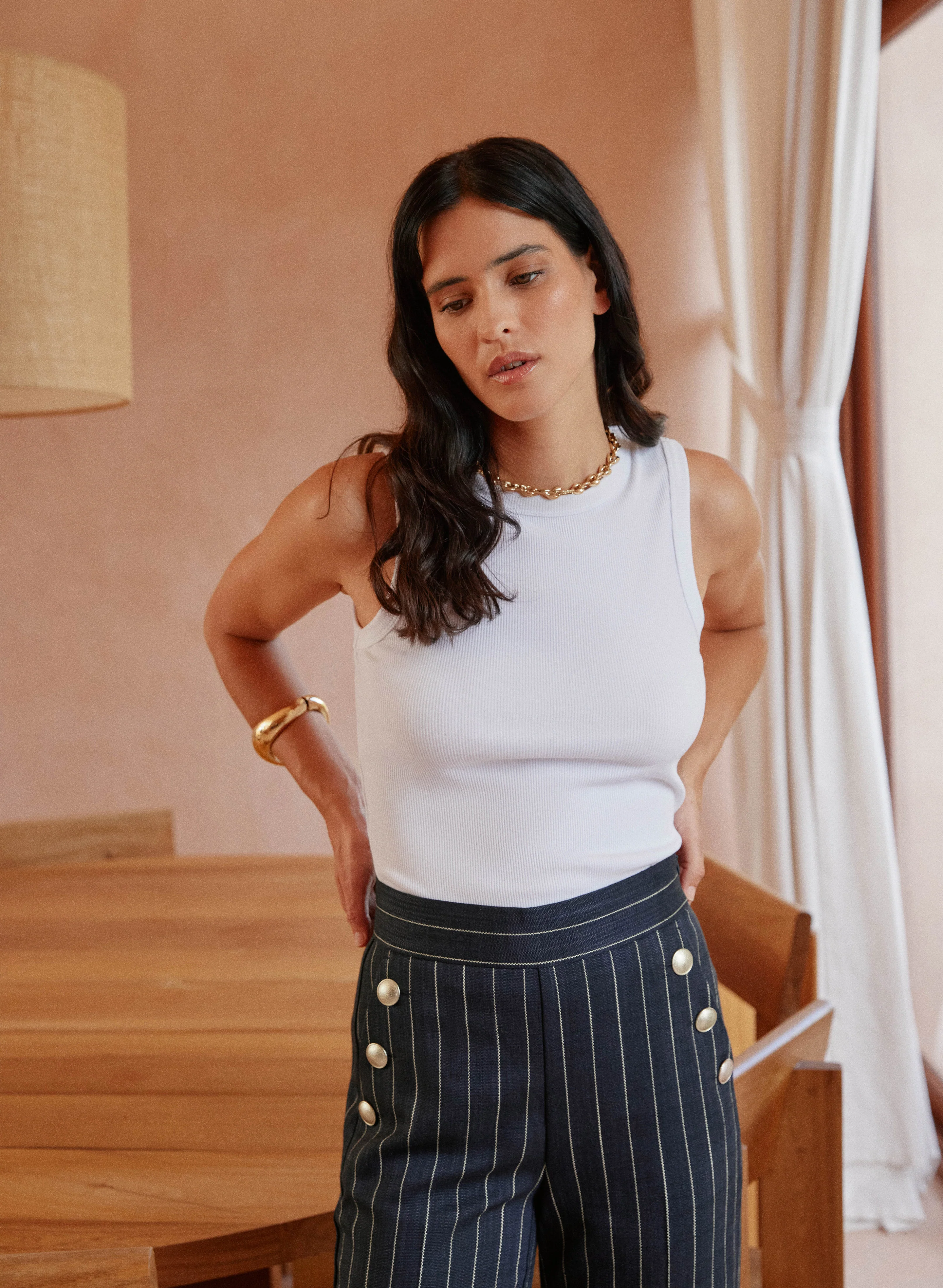 Rib Knit Tank Top - Image 2