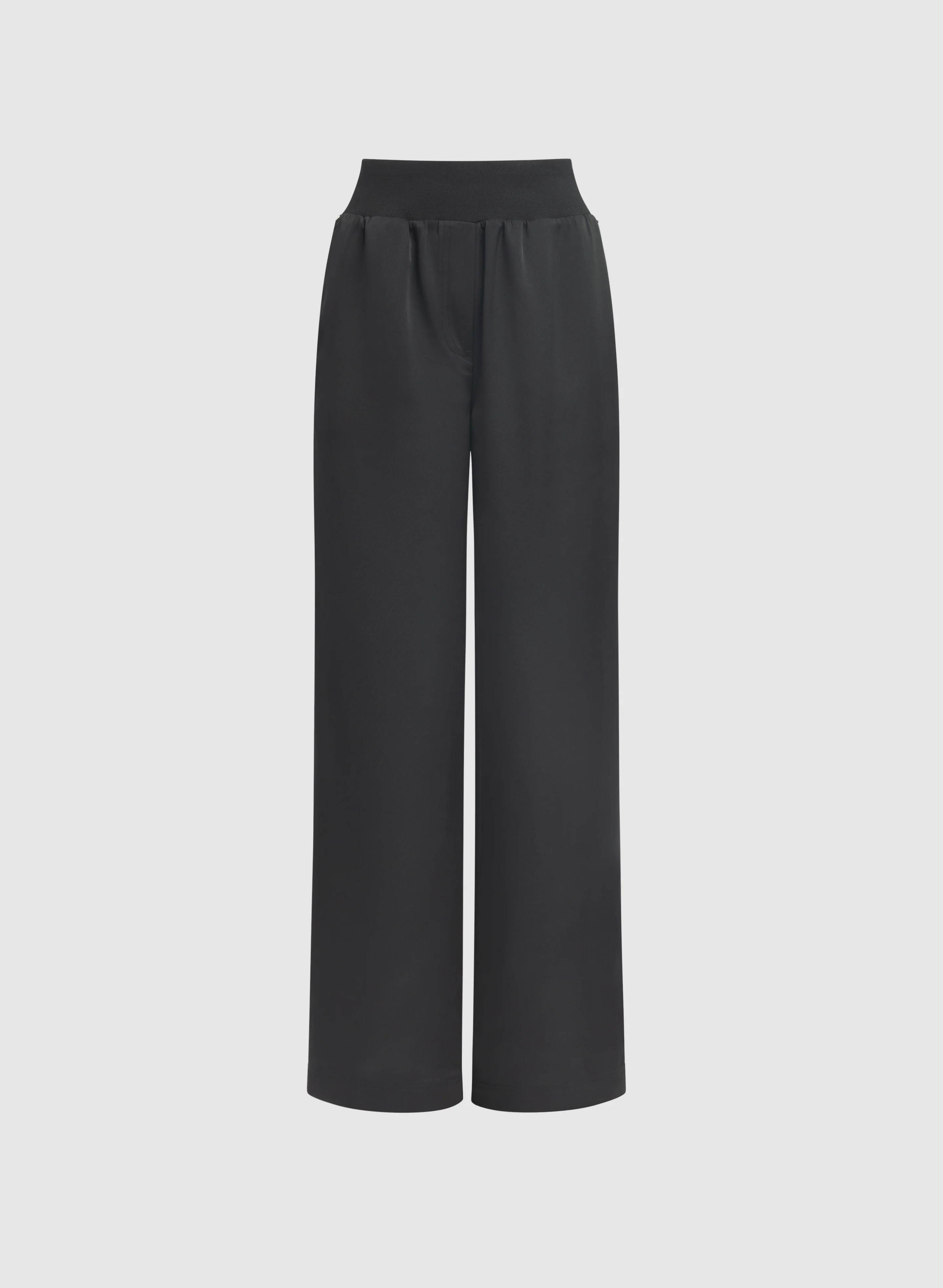 Ribbed Waist Wide-Leg Pants - Image 6
