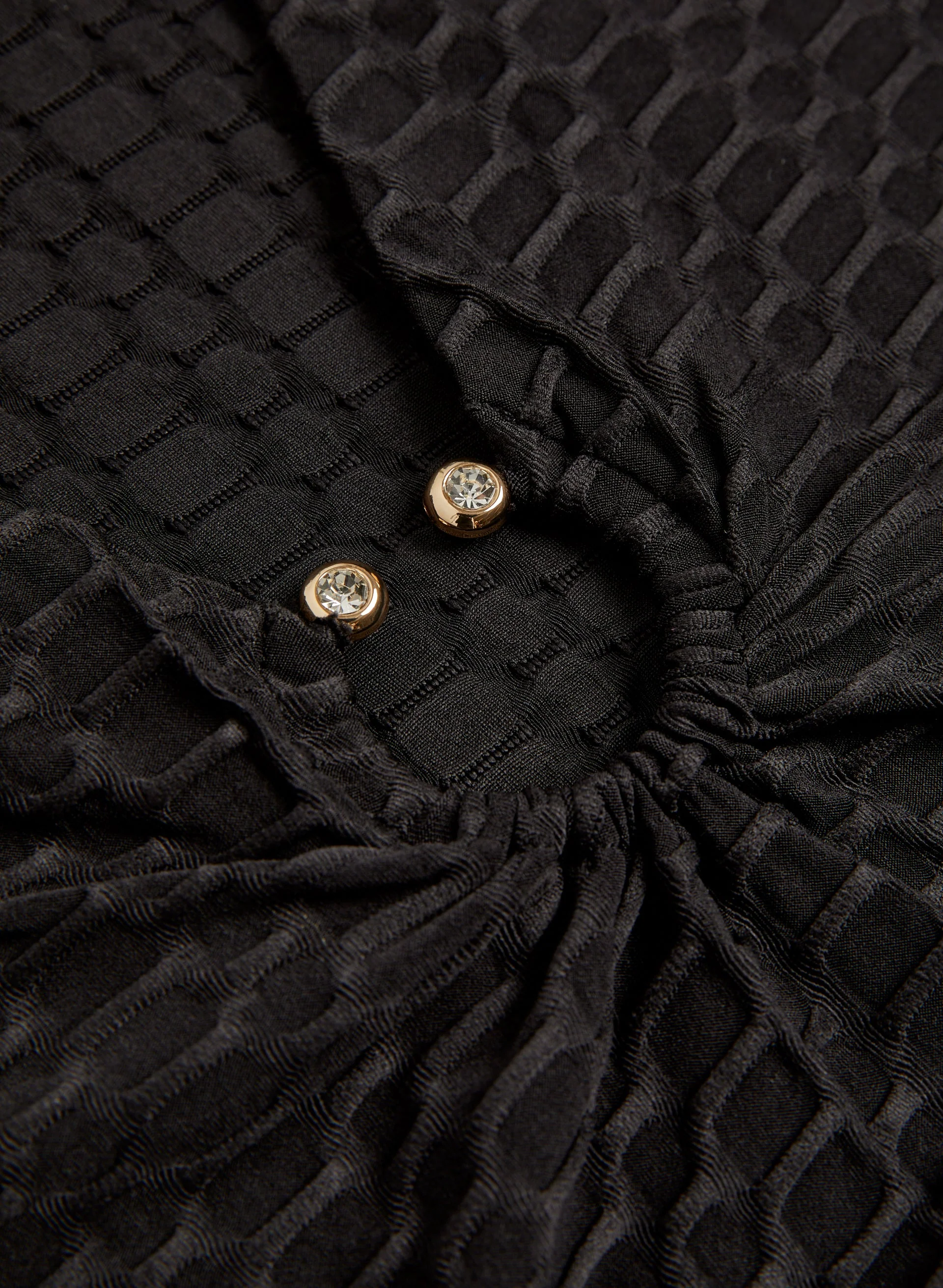 Ring Detail Jacquard Knit Top - Image 6