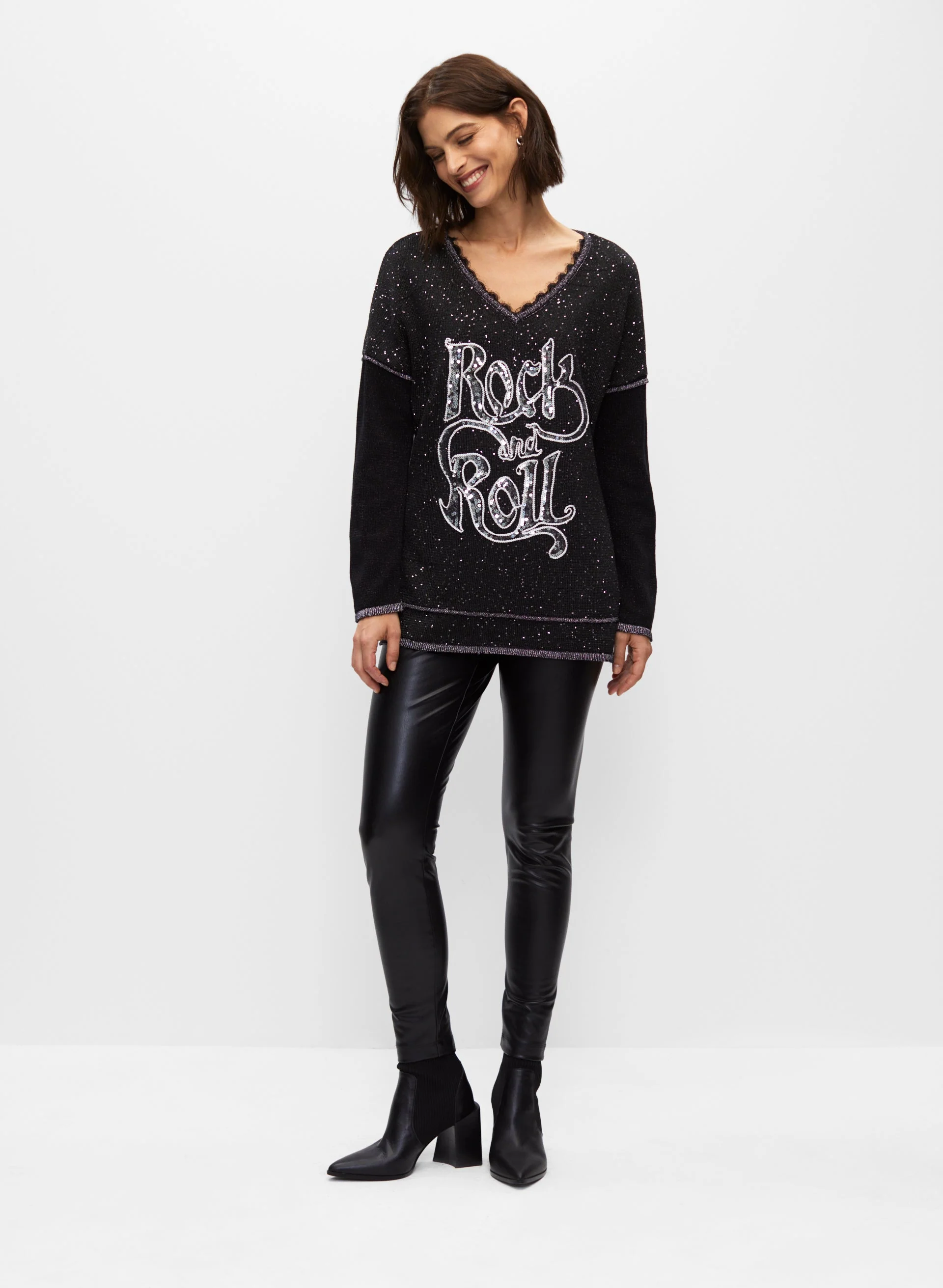 Rock and Roll Sequin Sweater - Image 4