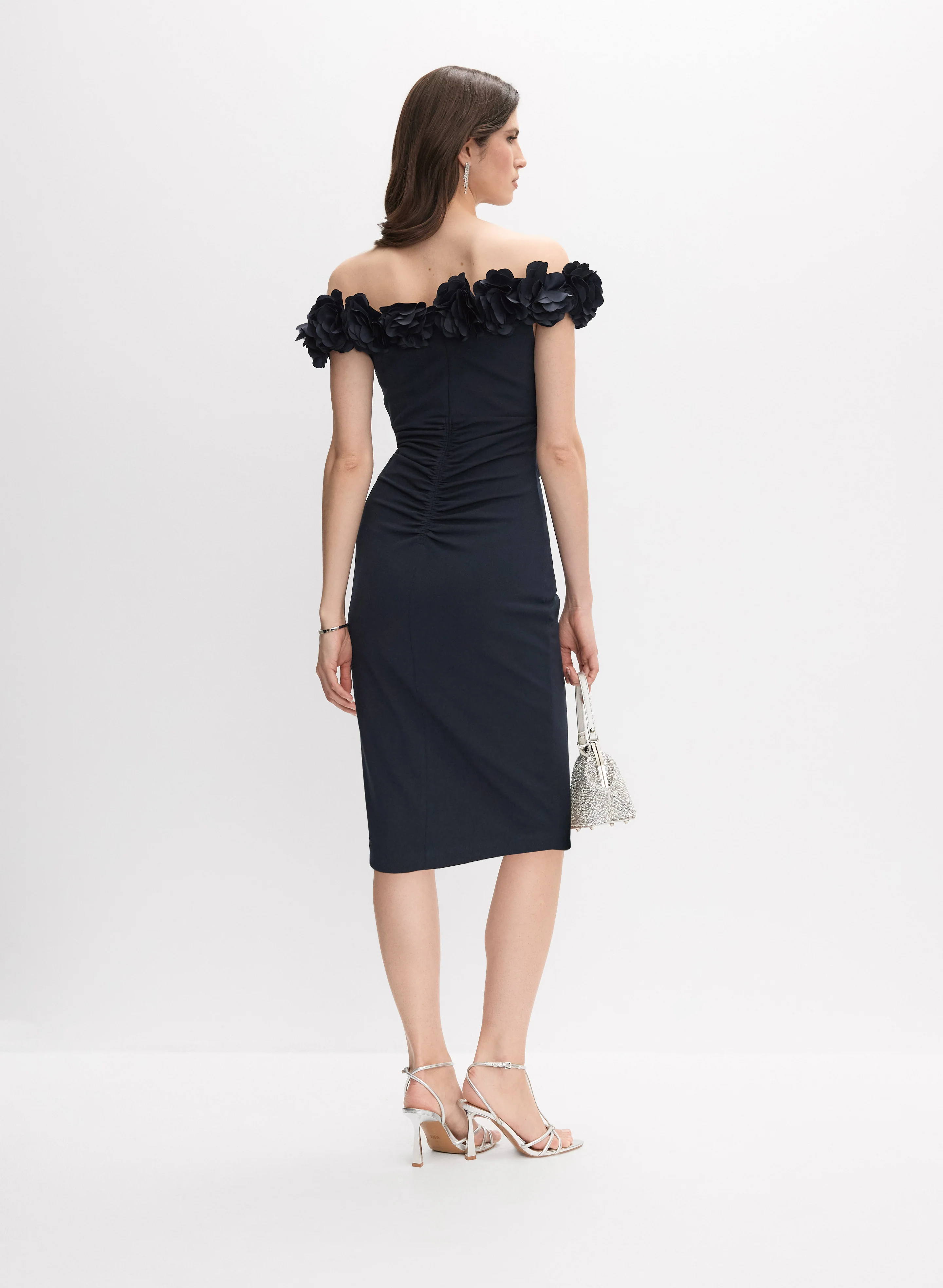 Rosette Off-The-Shoulder Dress - Image 4