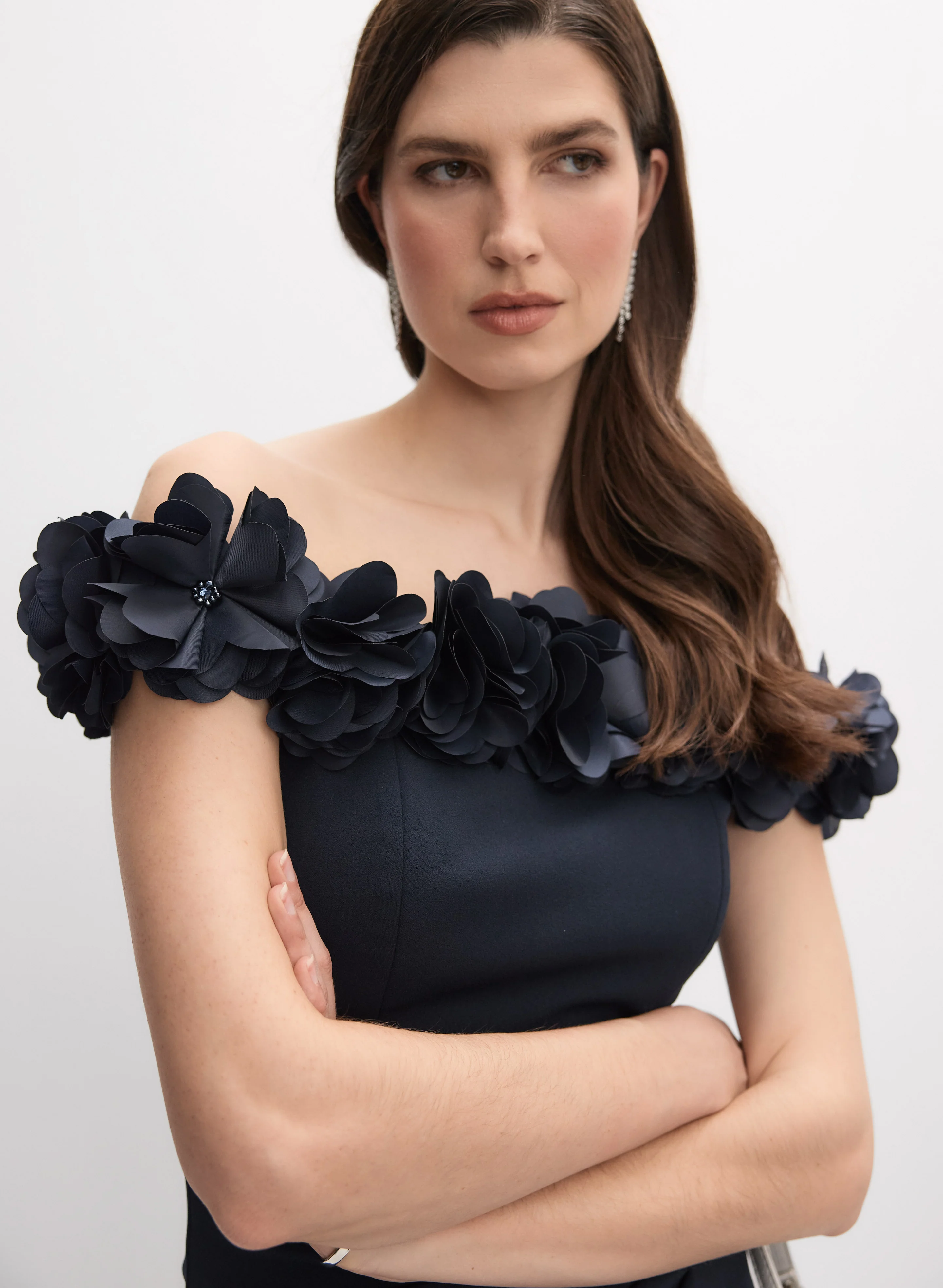 Rosette Off-The-Shoulder Dress - Image 8