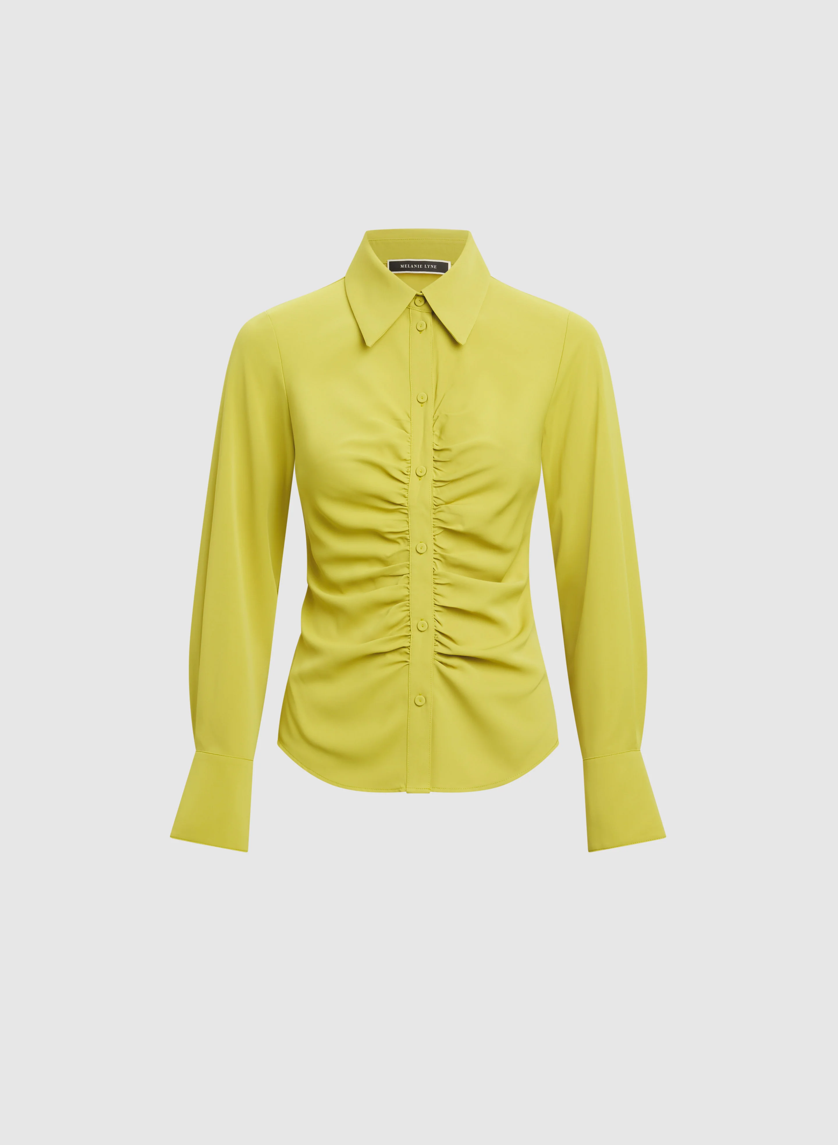 Ruched Button-Down Blouse - Image 6