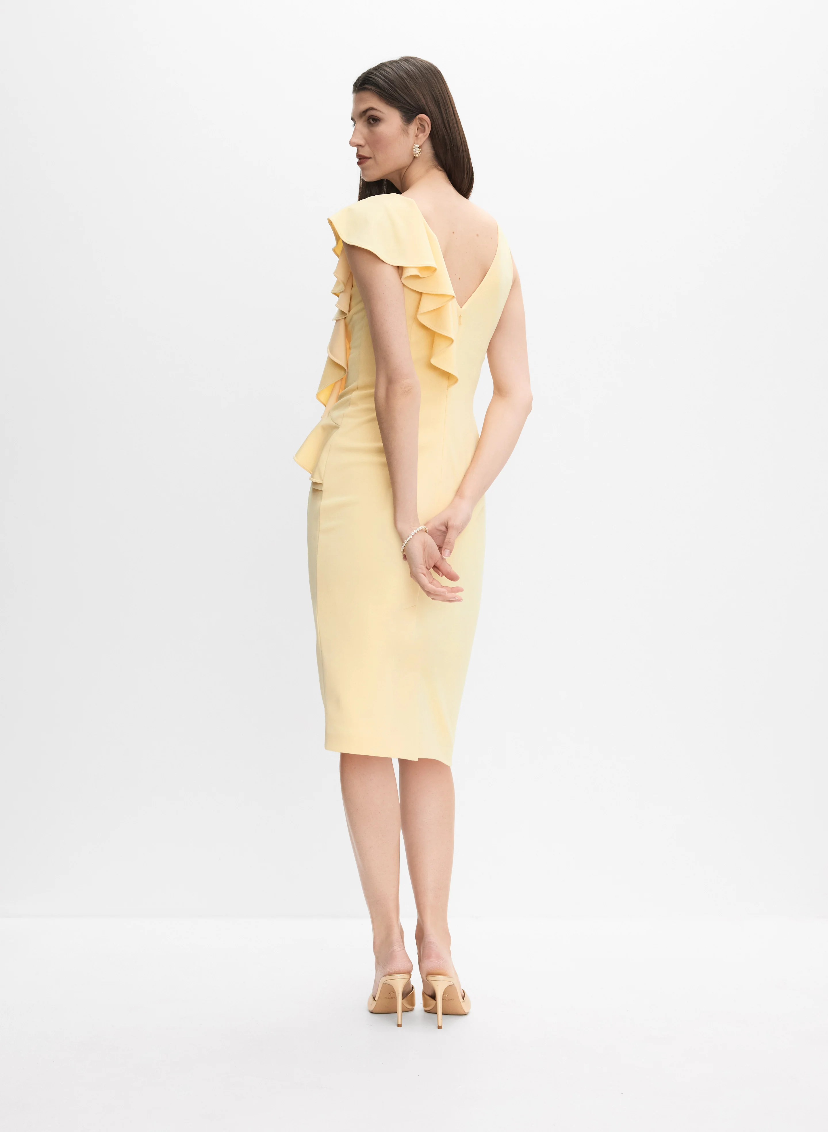 Ruffle Detail Dress - Image 5