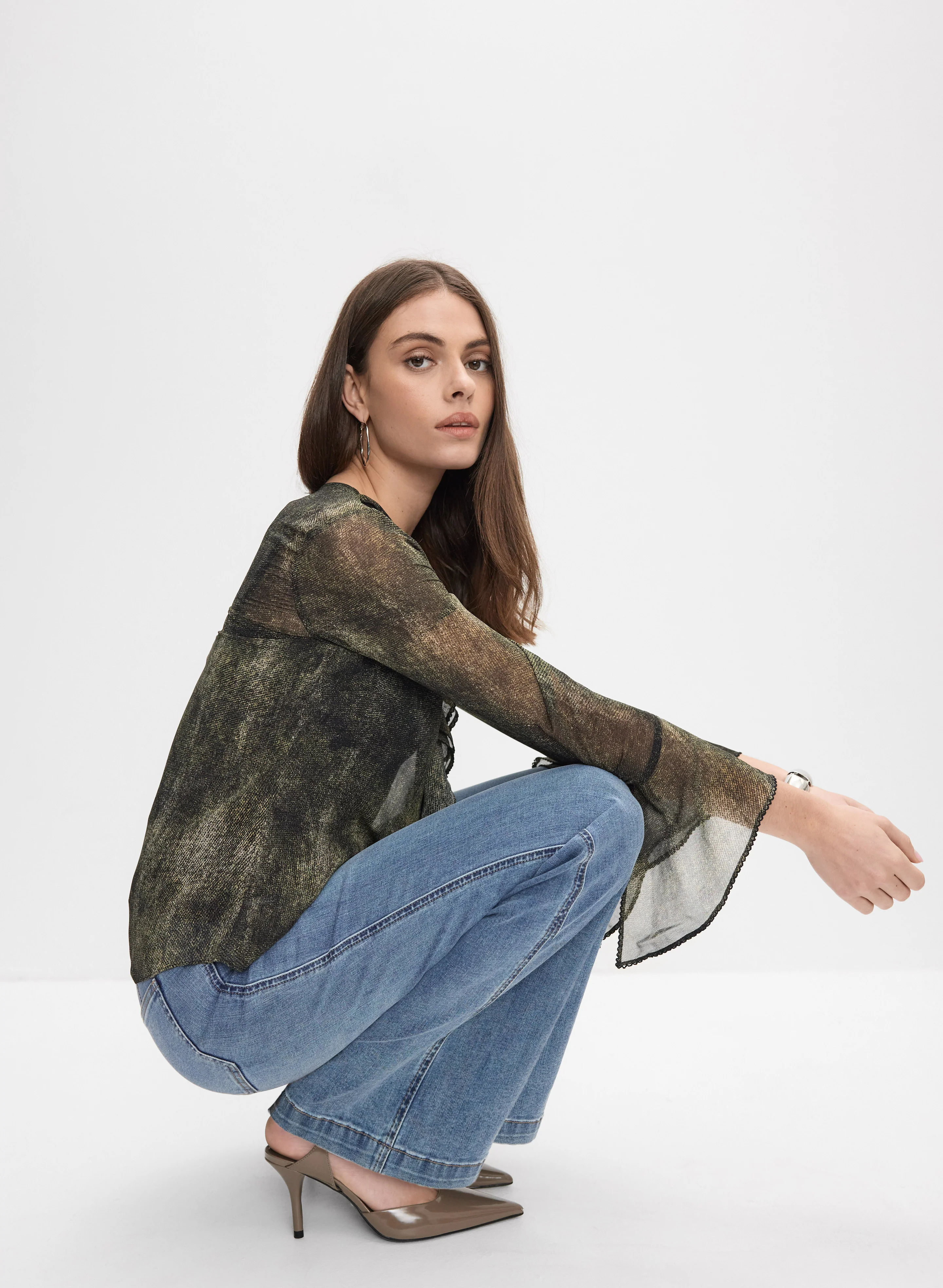 Ruffle Front Blouse - Image 8
