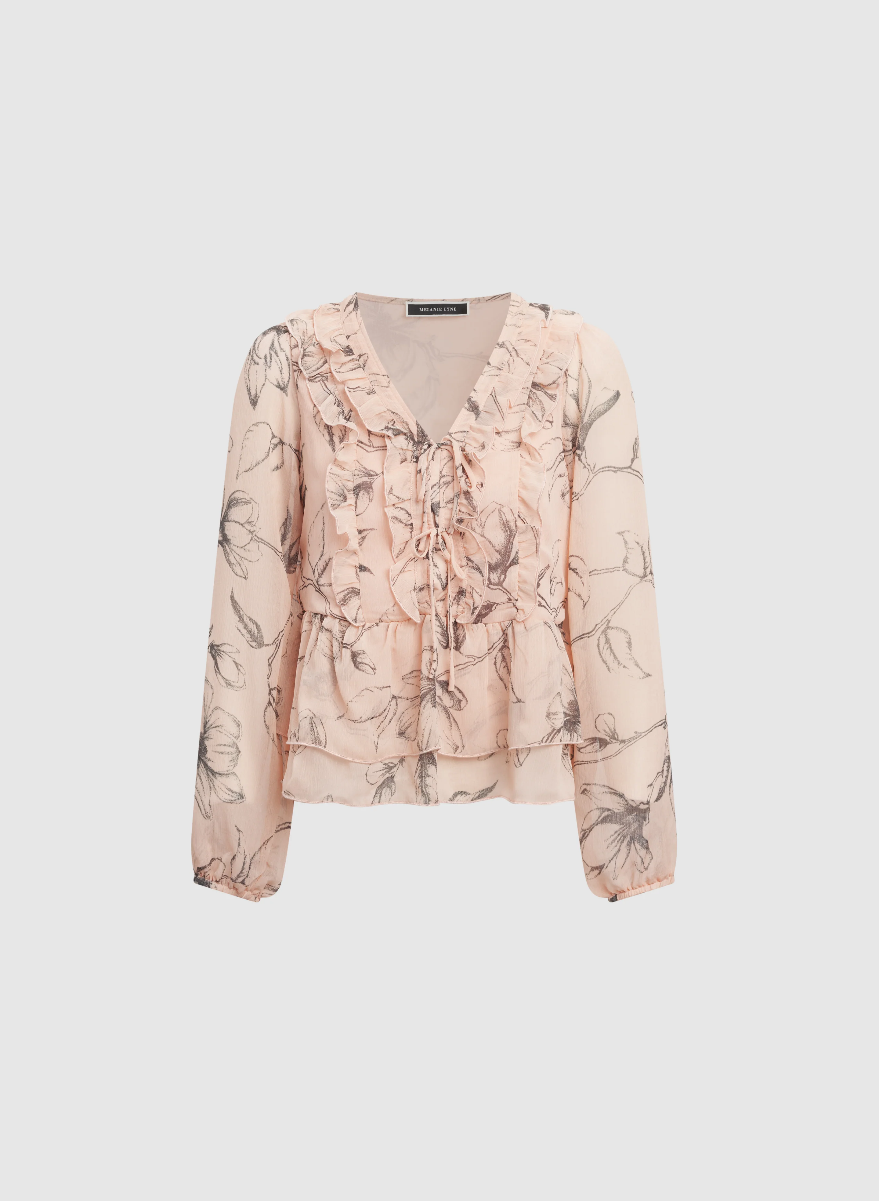 Ruffle Print Blouse - Image 6