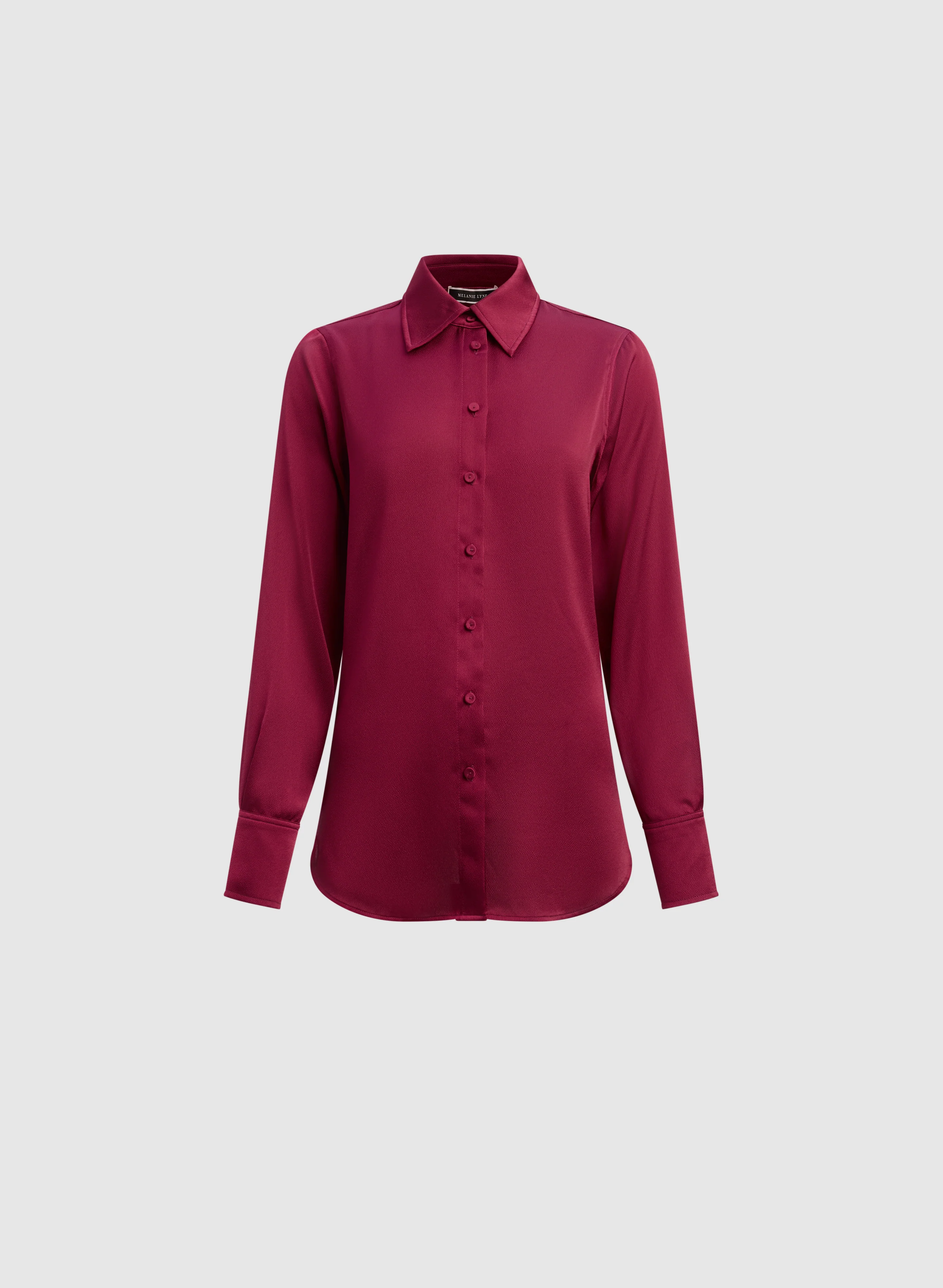 Satin Button-Down Blouse - Image 6