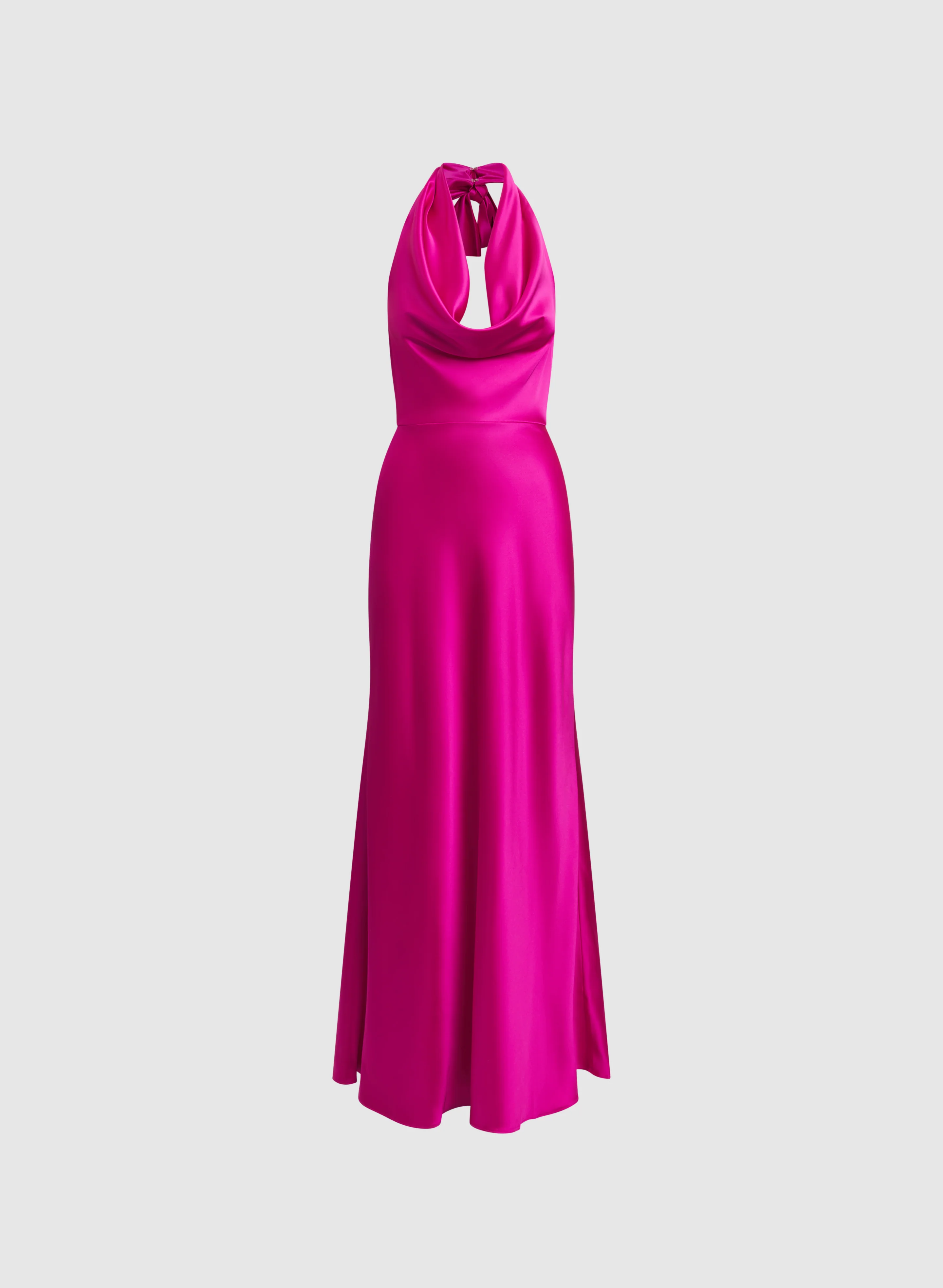 Satin Cowl Neck Dress - Image 5