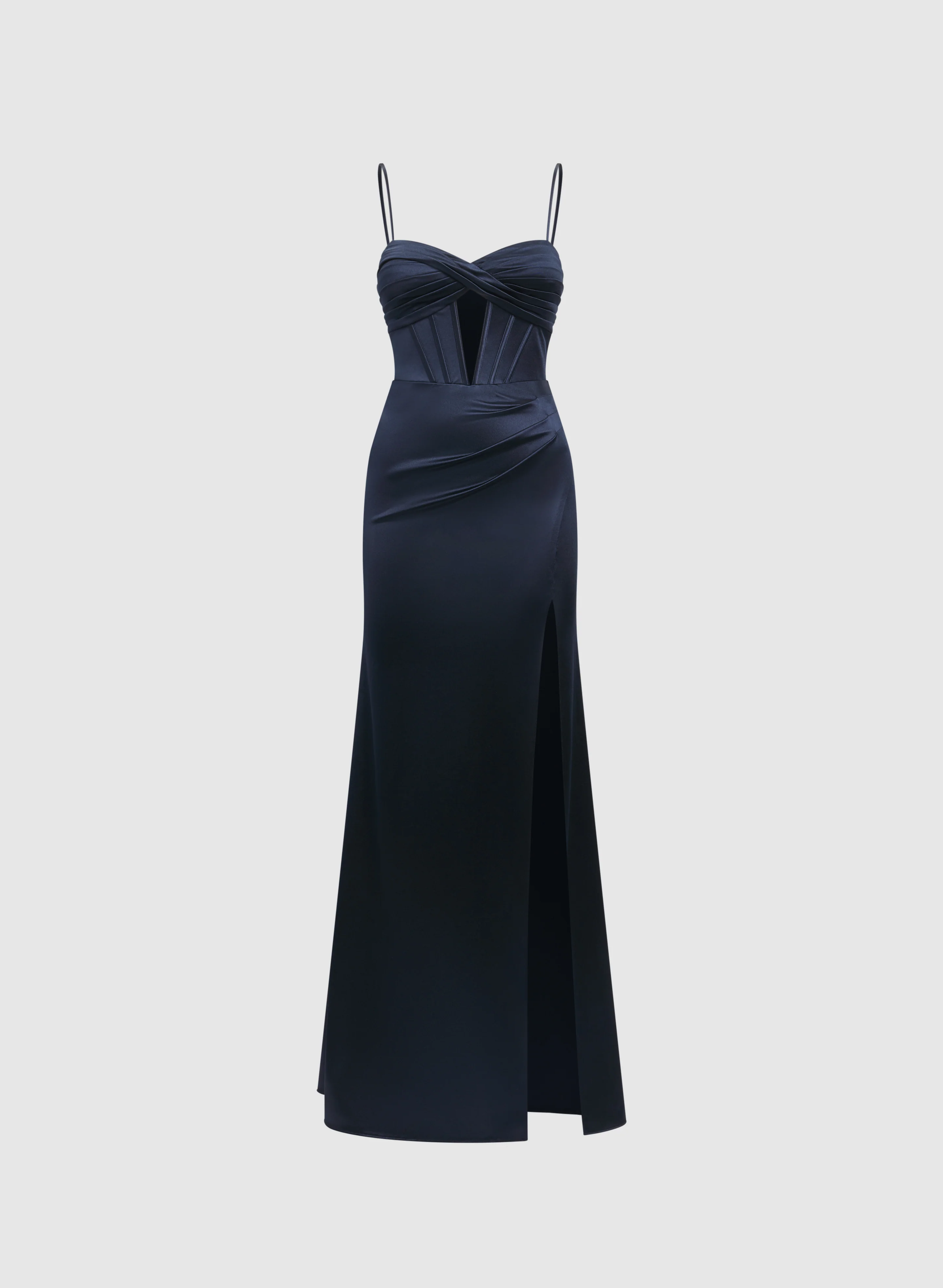 Satin Cut-Out Detail Dress - Image 6