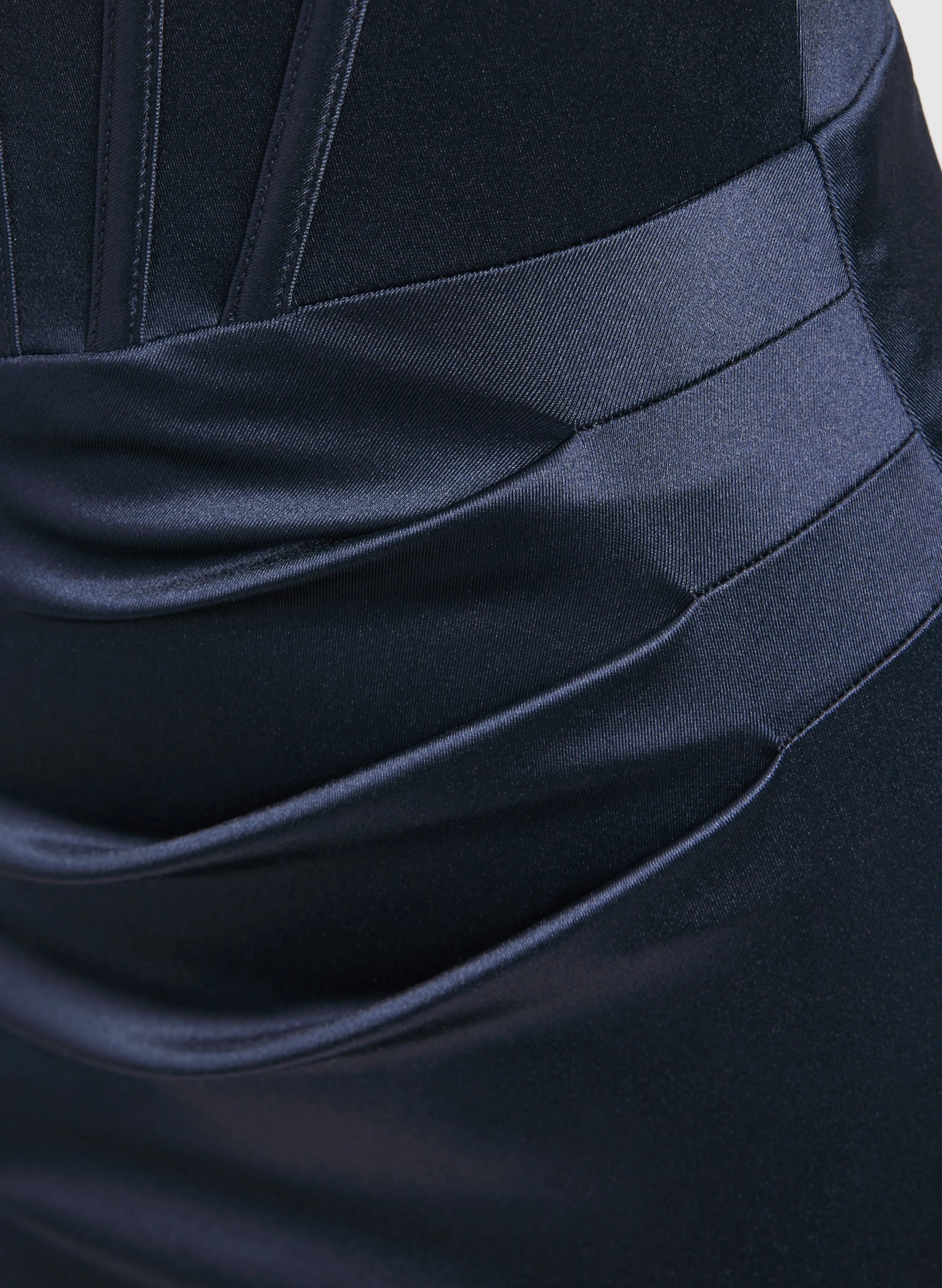 Satin Cut-Out Detail Dress - Image 7
