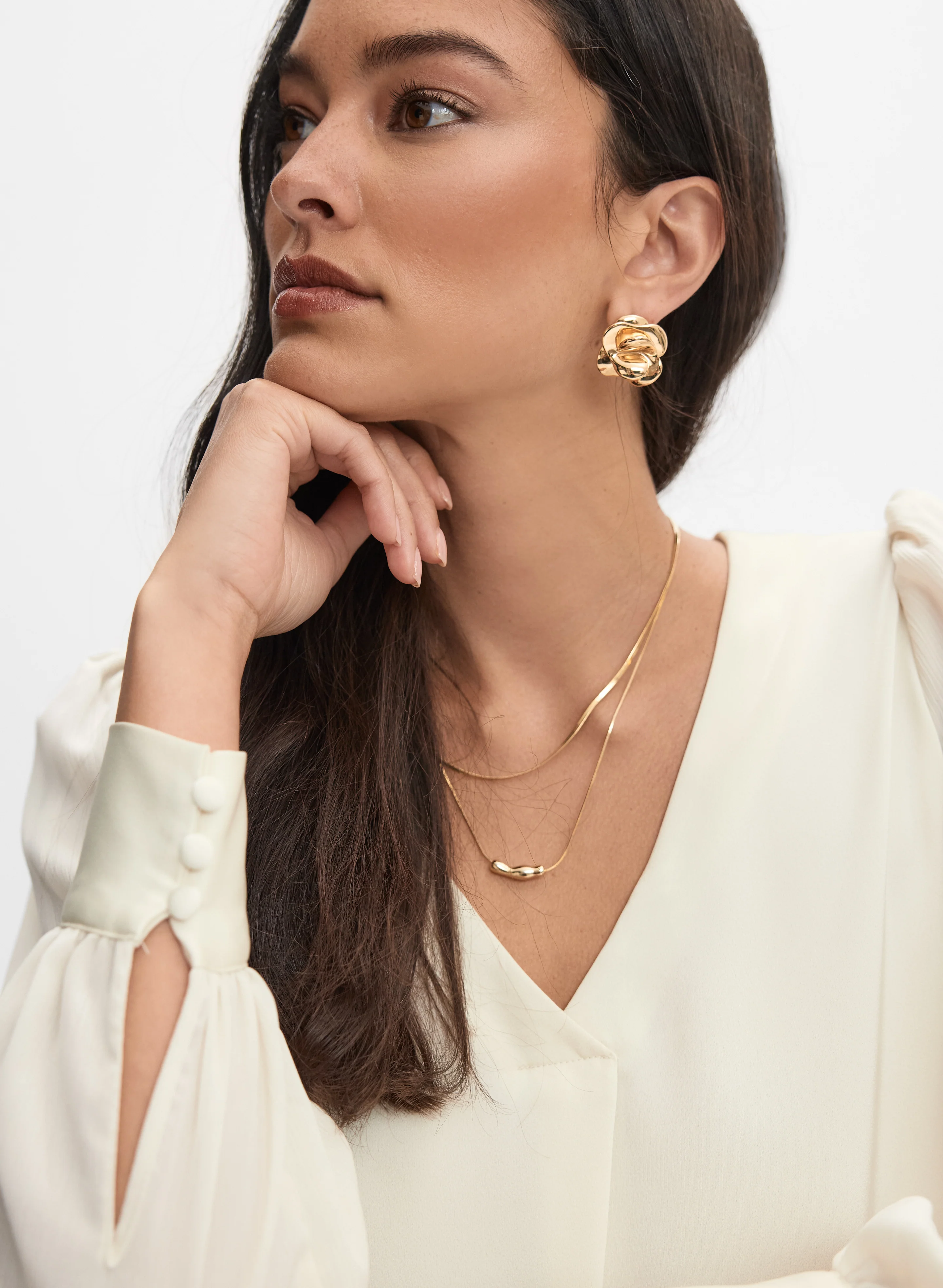 Satin Detail Blouse - Image 2