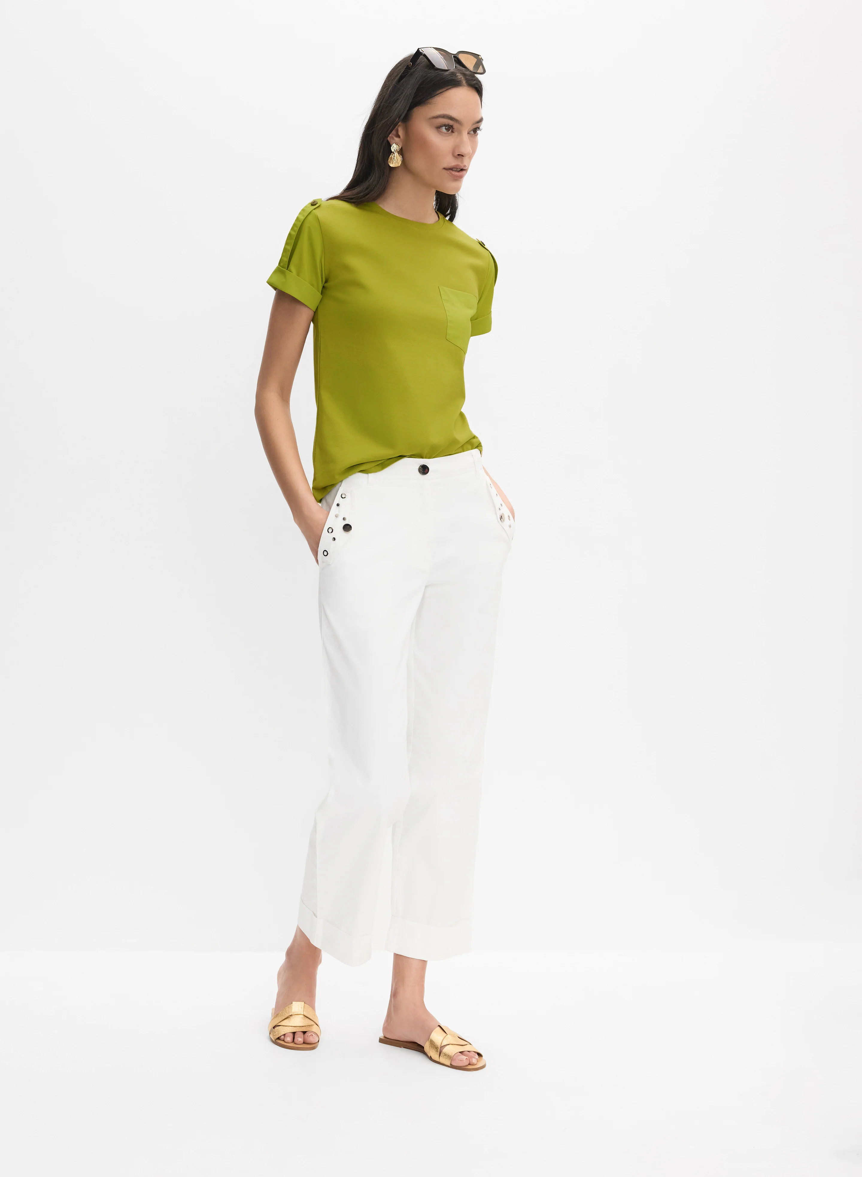 Satin Detail T-Shirt - Image 3