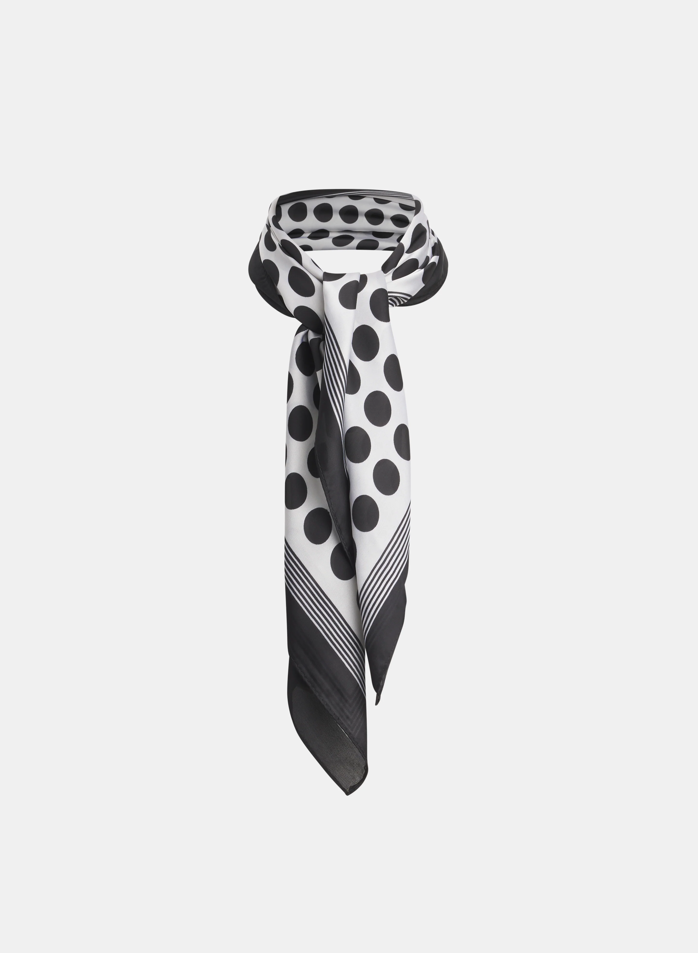 Satin Polka Dot Scarf