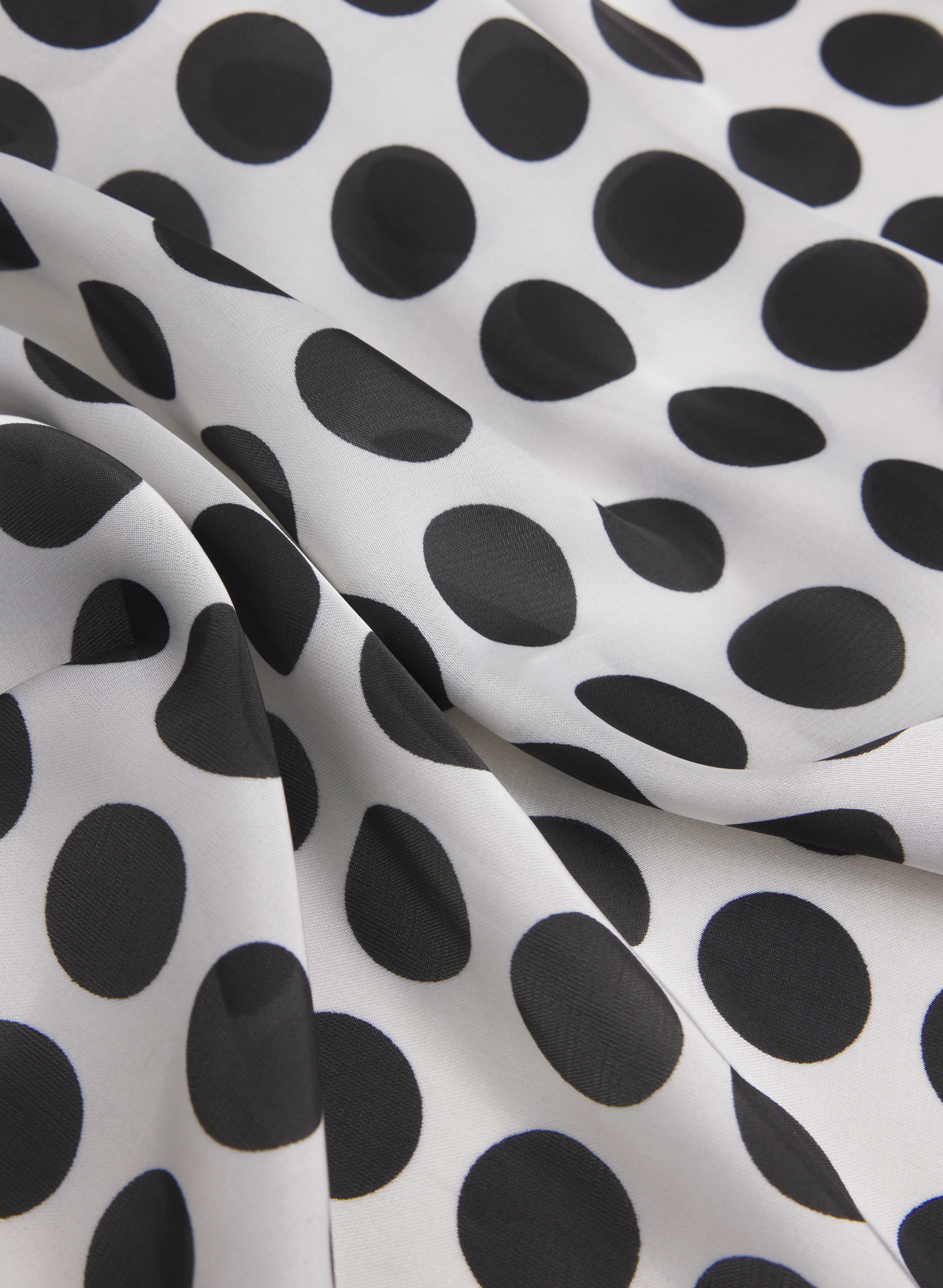 Satin Polka Dot Scarf - Image 2