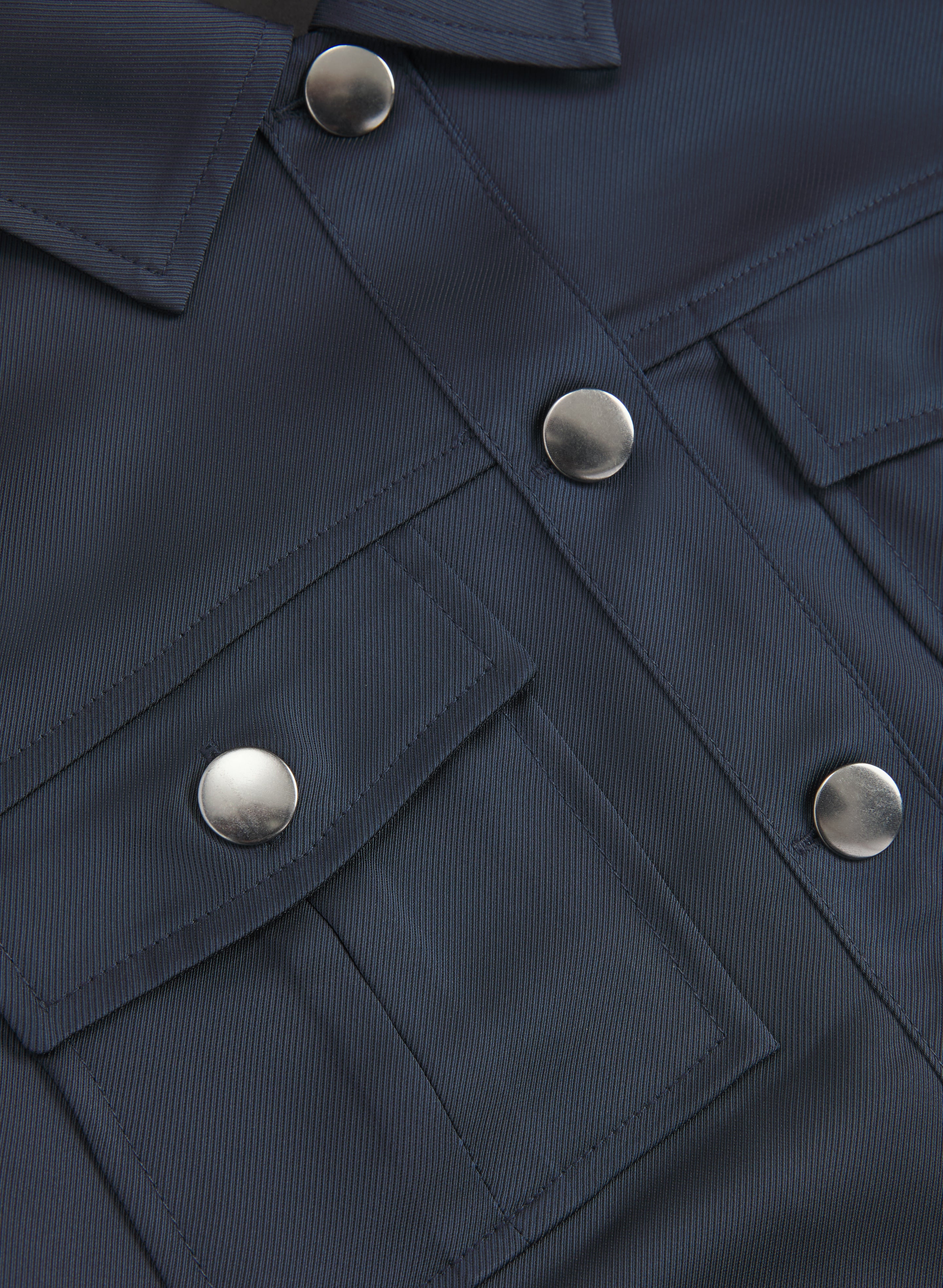Satin Puff Sleeve Jacket - Image 7