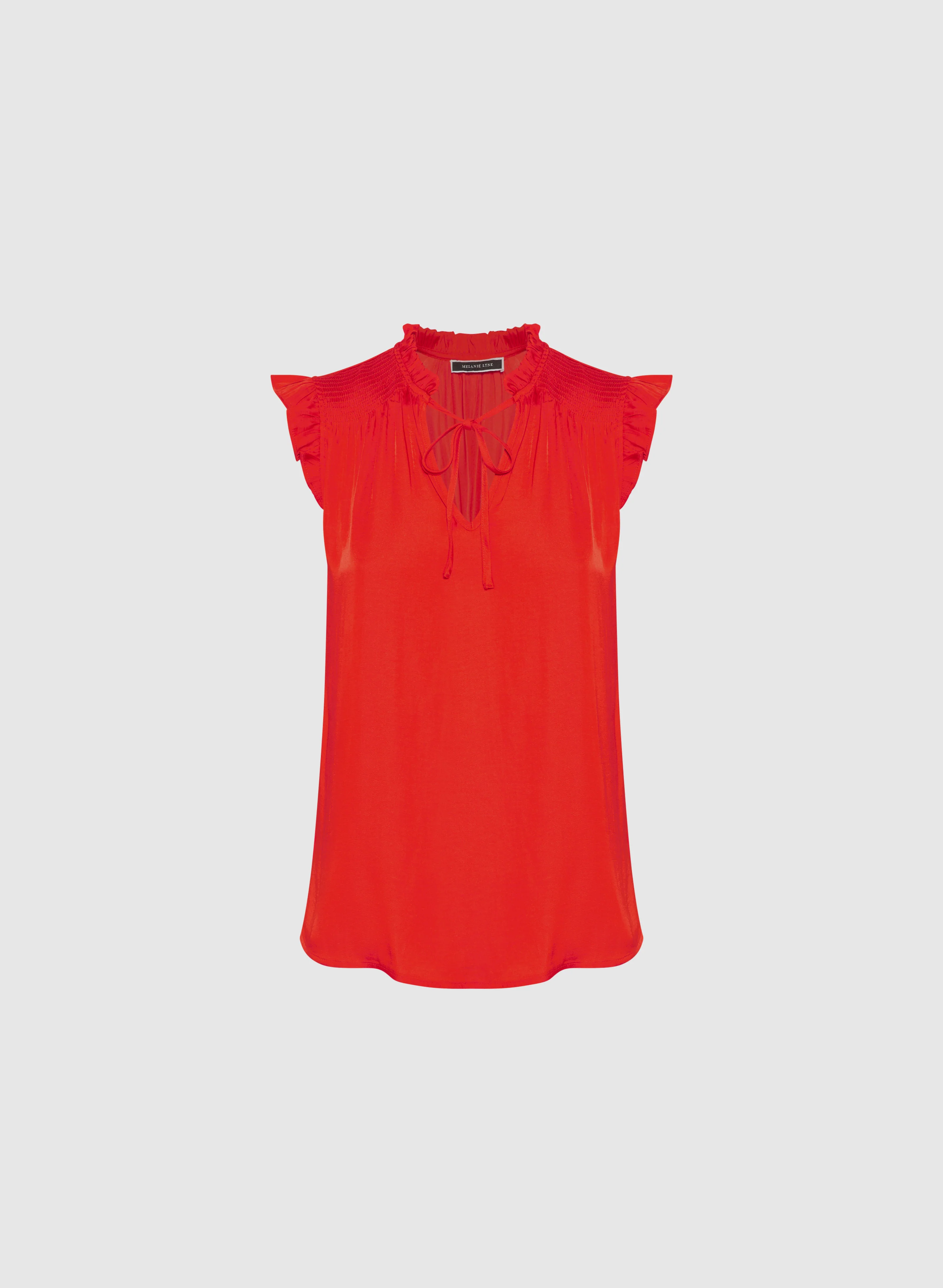 Satin Ruffle Shoulder Blouse - Image 6