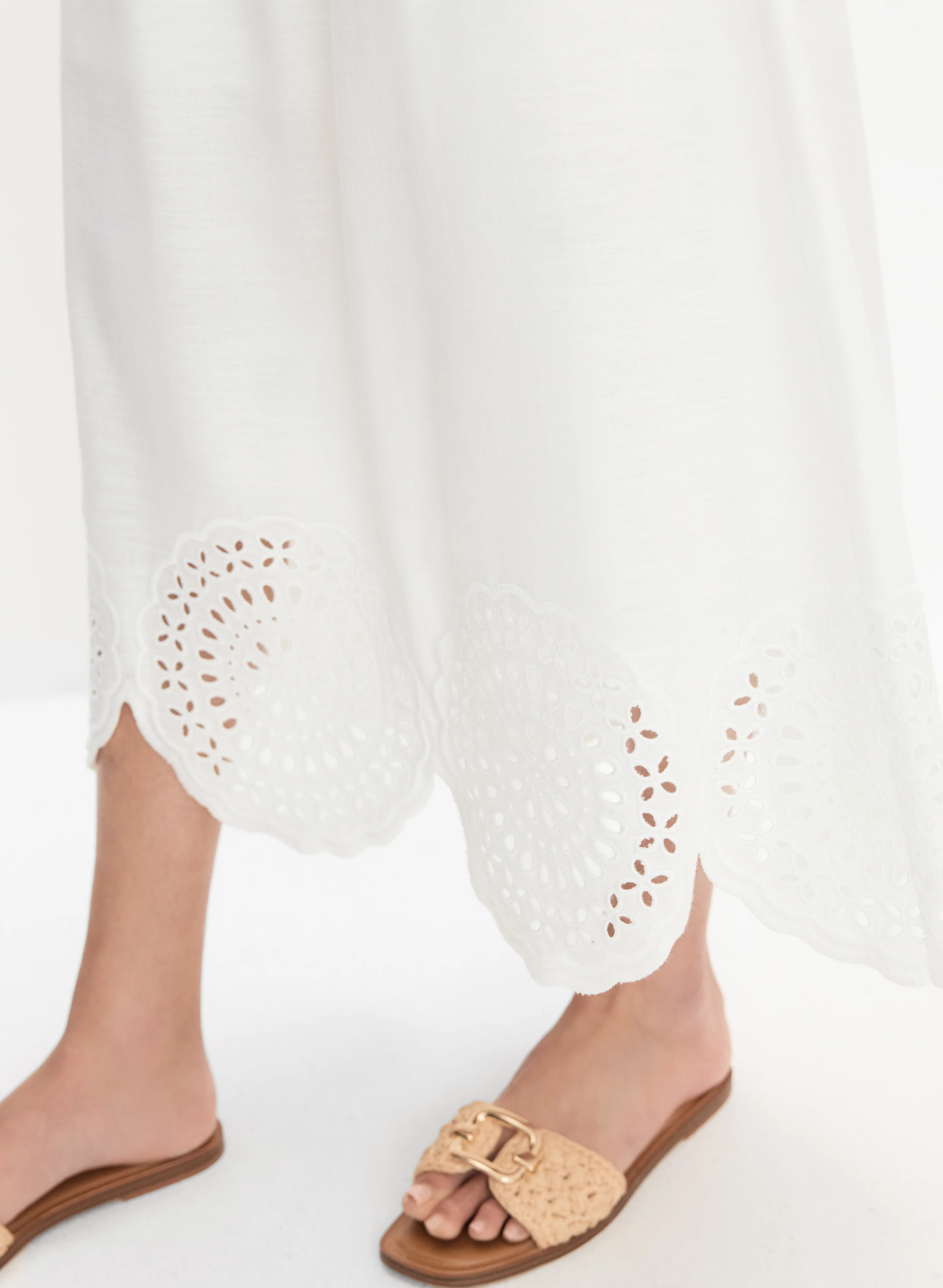 Scalloped Hem Maxi Skirt - Image 4