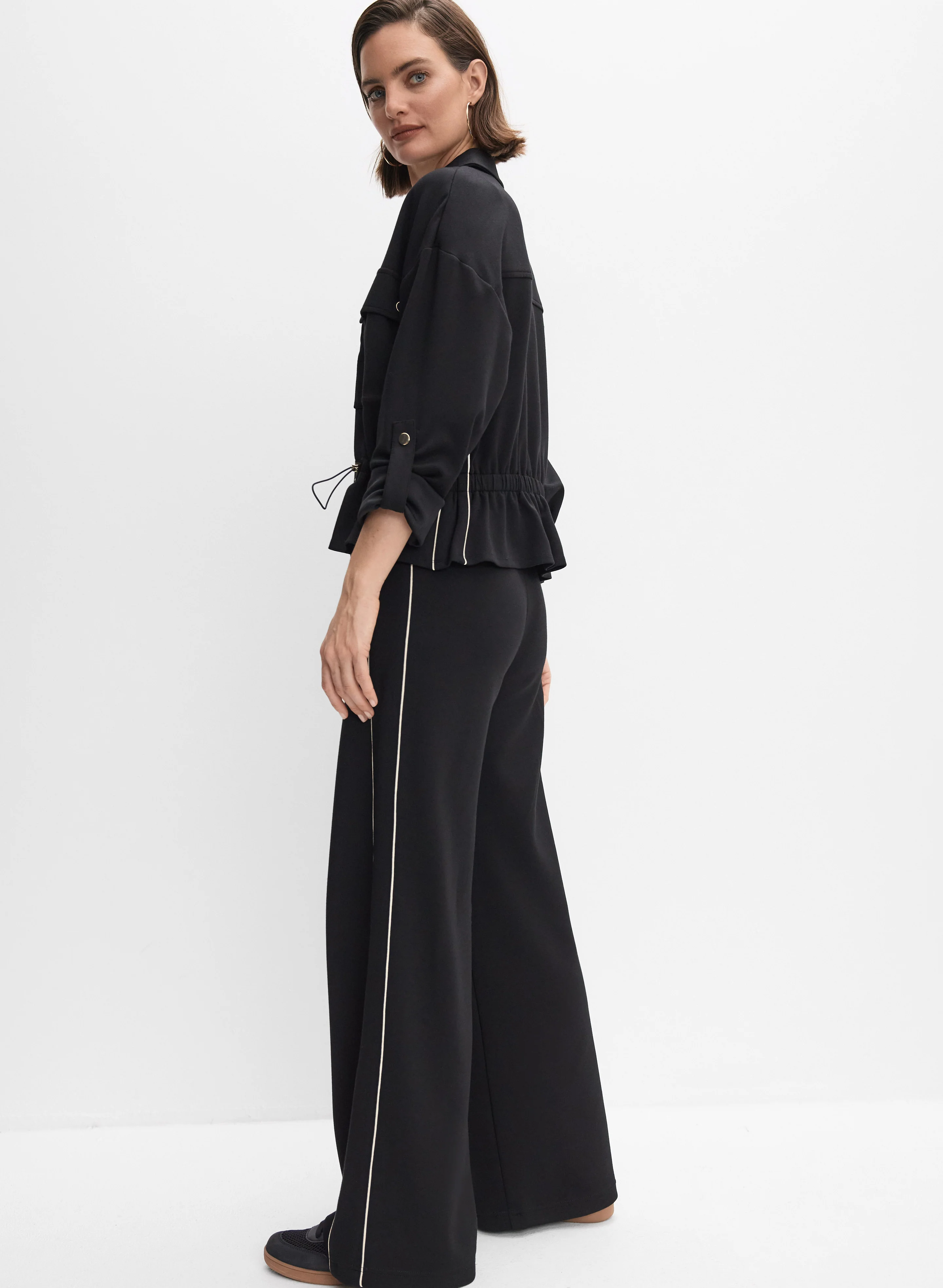 Scuba Knit Wide-Leg Pants - Image 7