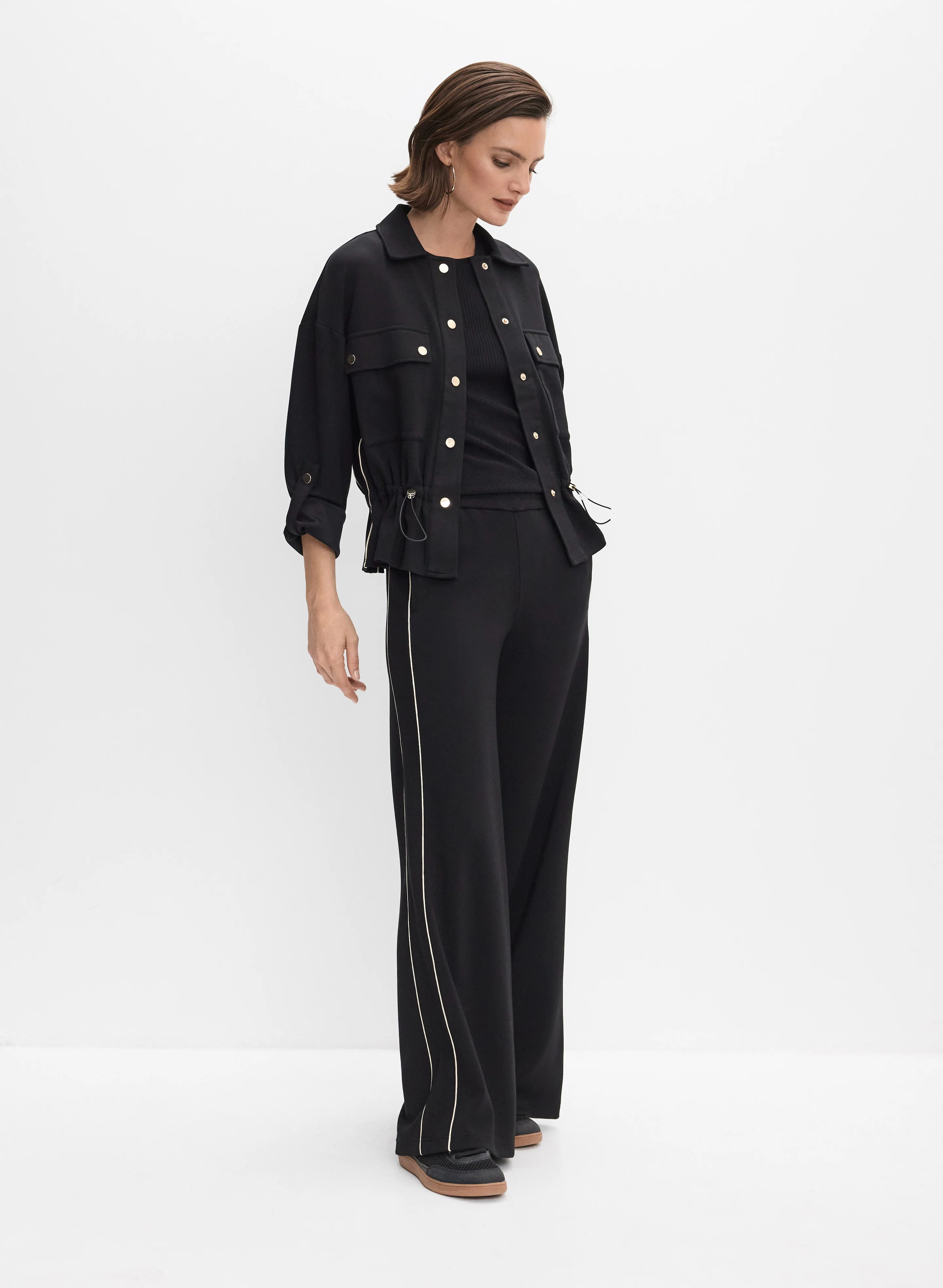 Scuba Knit Wide-Leg Pants - Image 8