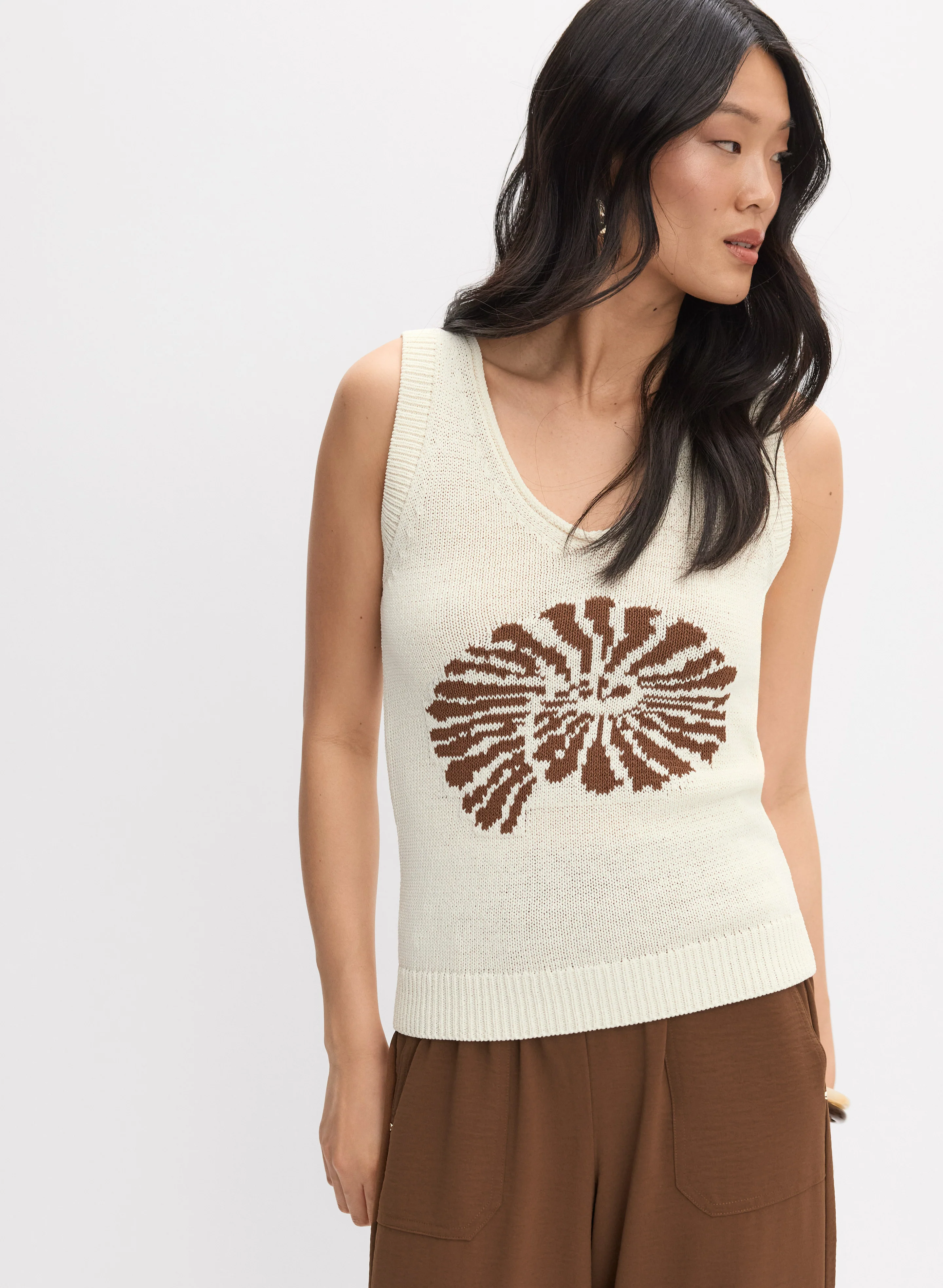 Seashell Jacquard Tank Top