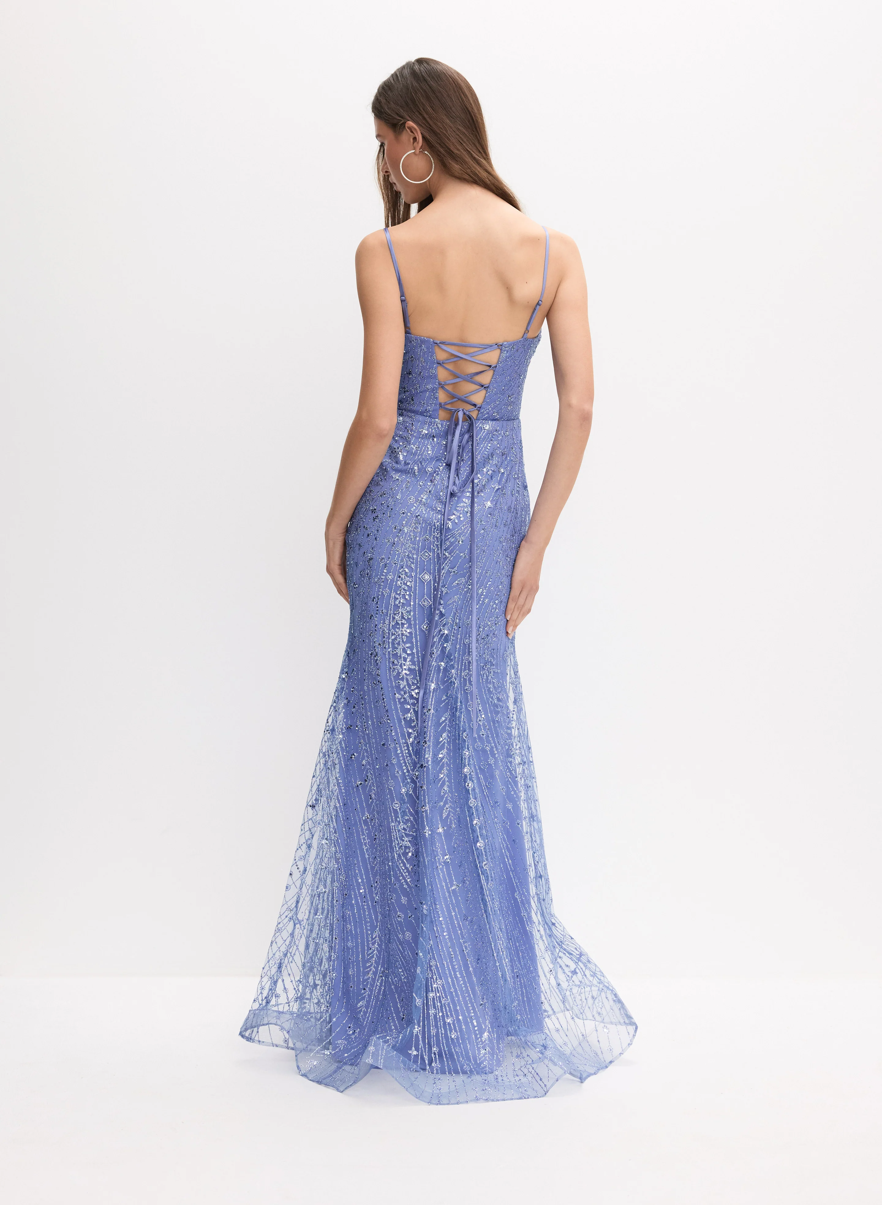 Sequin Fitted Dress - Image 4