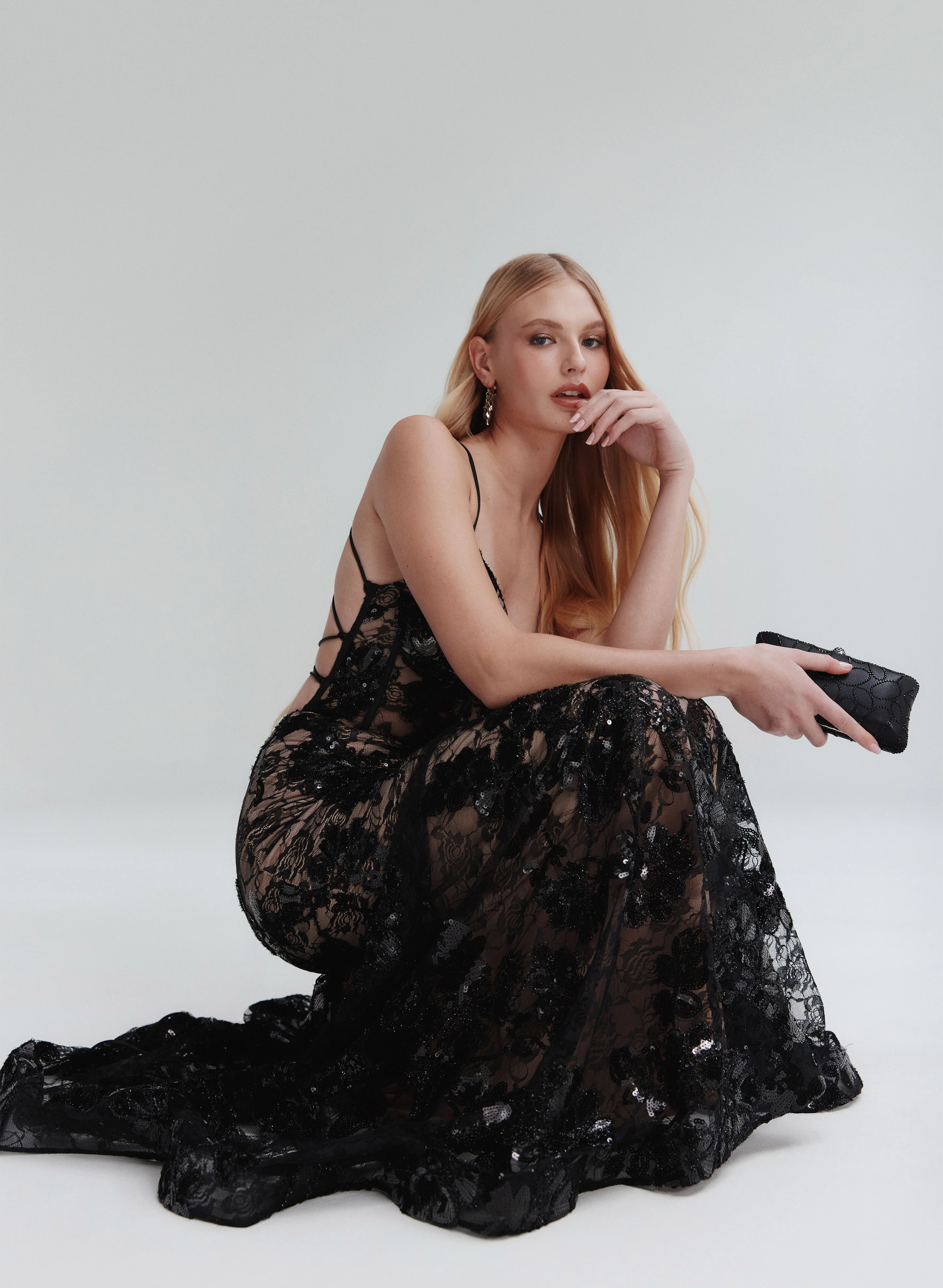 Sequin Lace Dress - Image 2