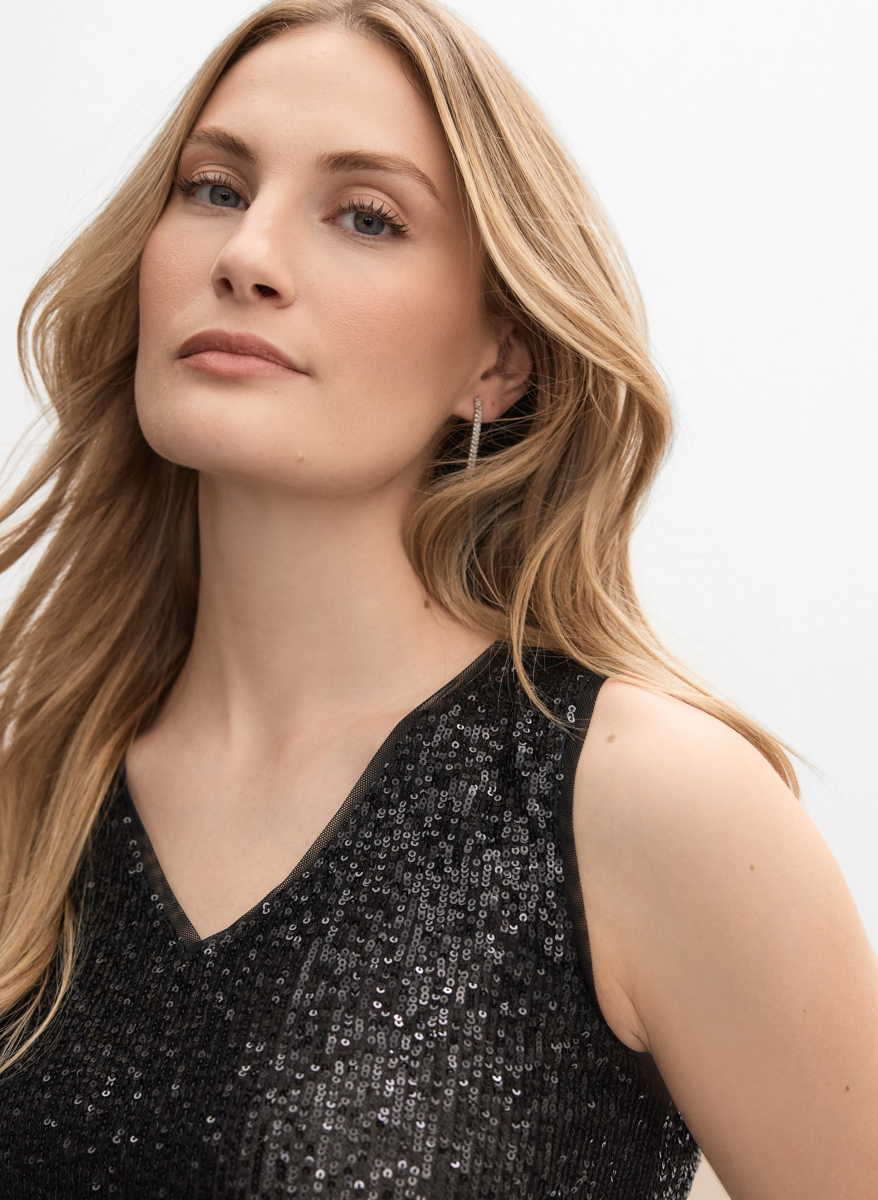 Sequin Sleeveless Top - Image 2