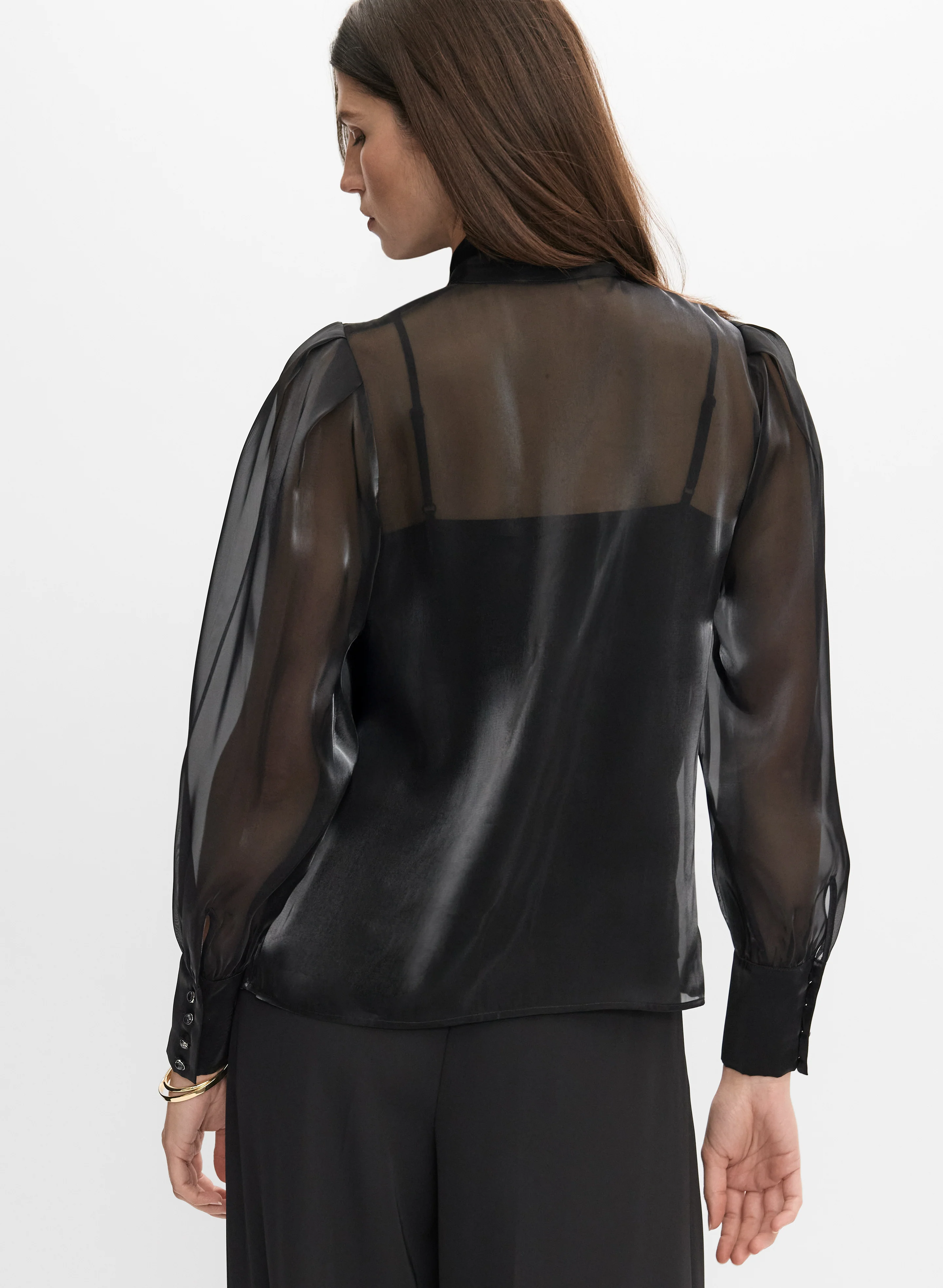 Shimmer Organza Blouse - Image 4