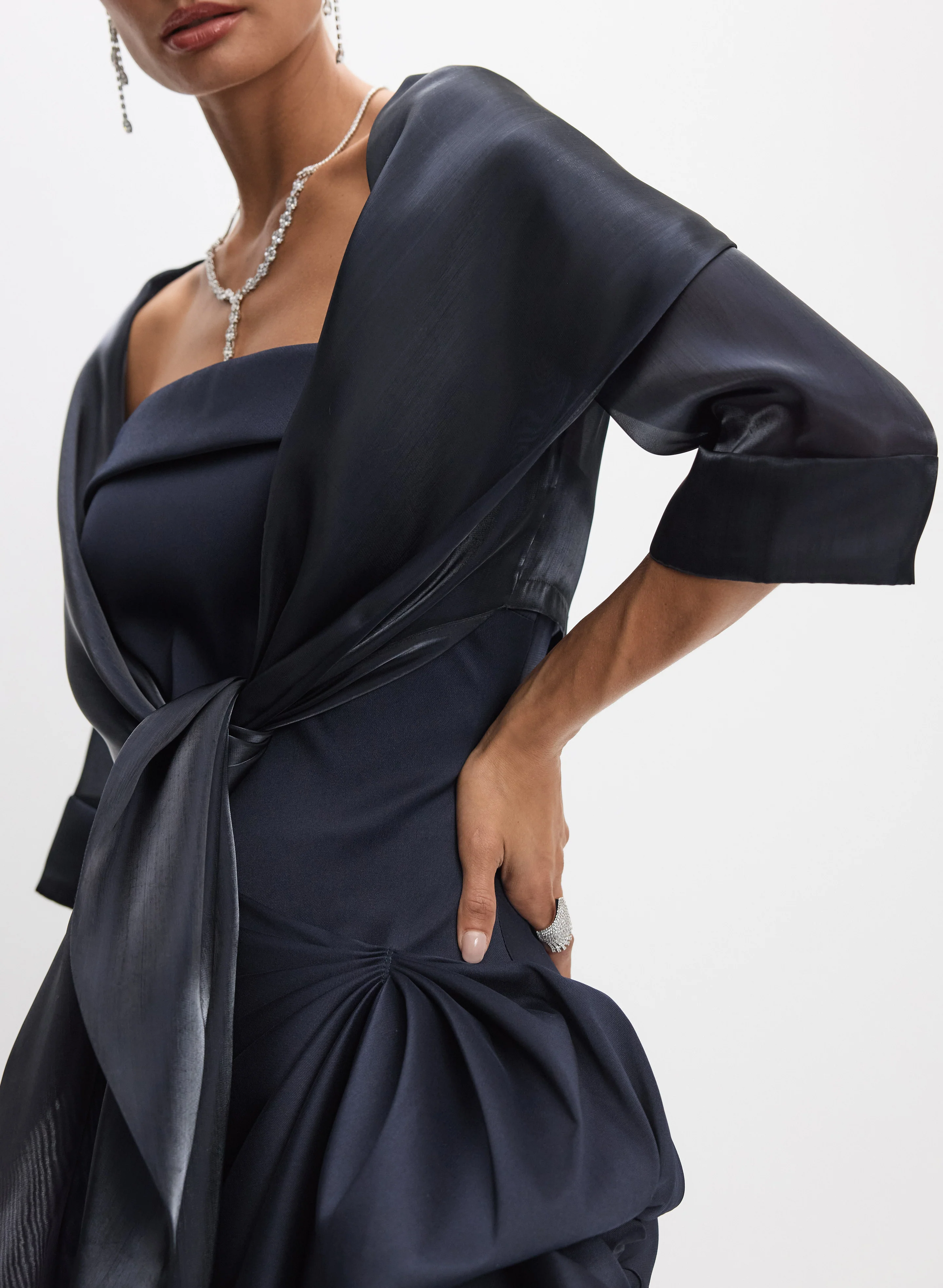Shimmer Organza Bolero - Image 2