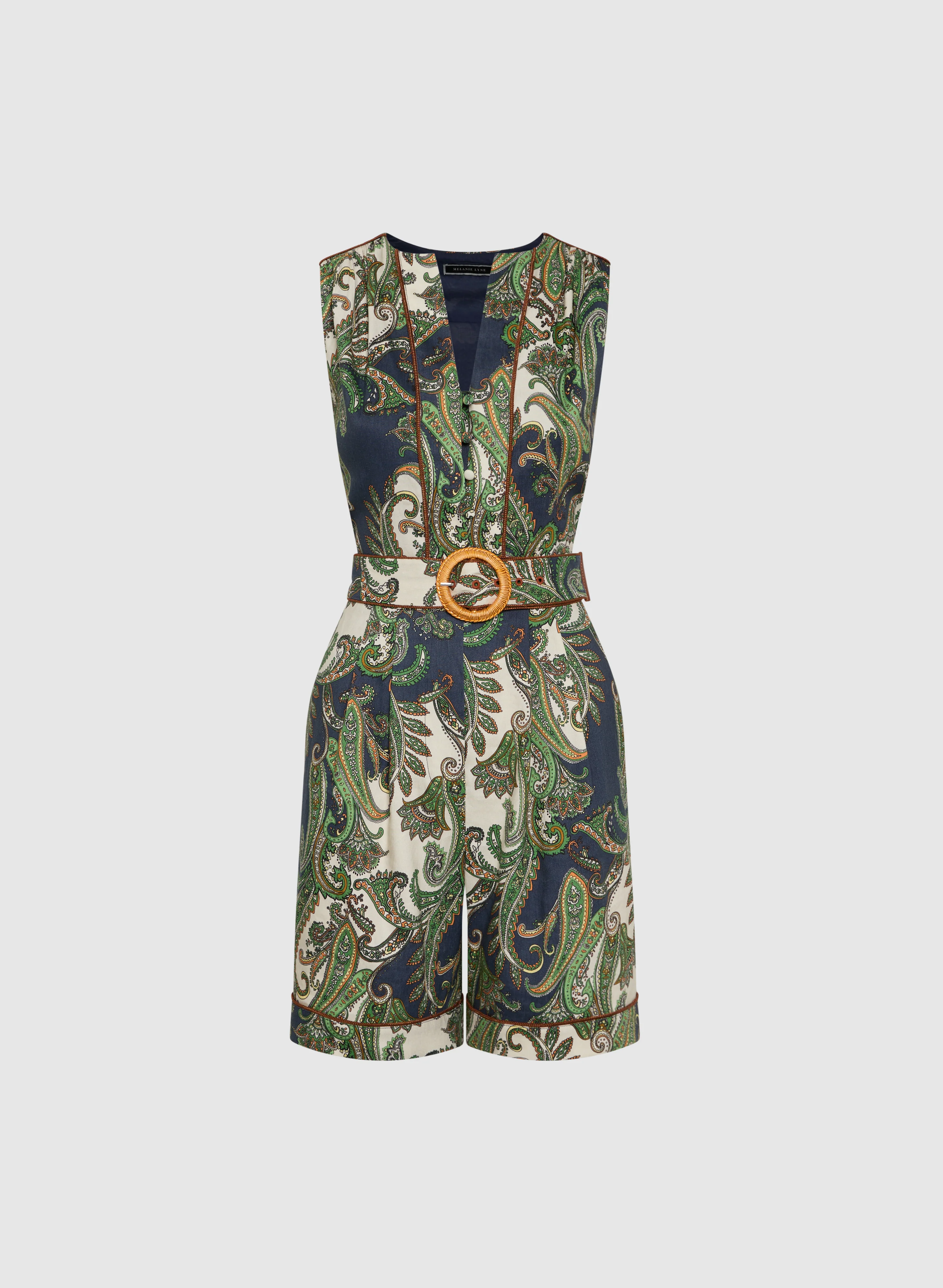 Short Paisley Jumpsuit - Image 5