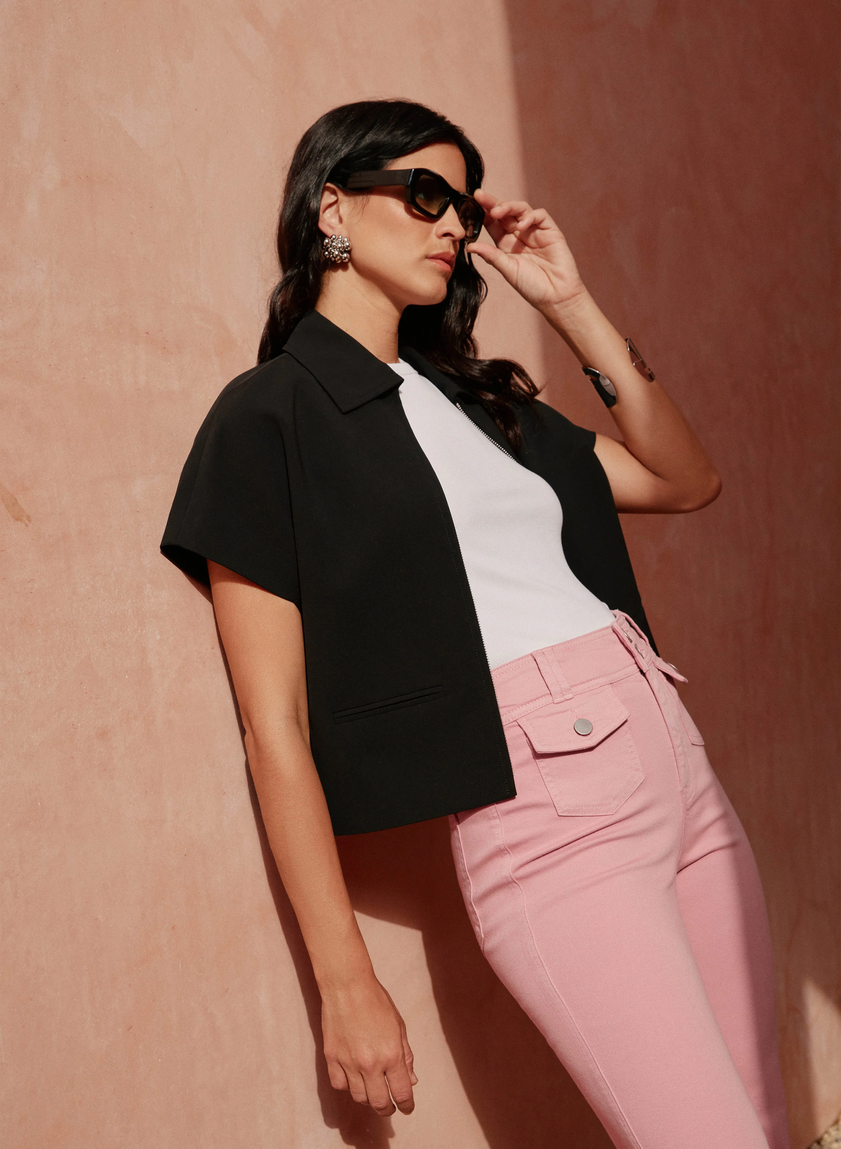 Cropped Zip-Up Jacket - Image 3