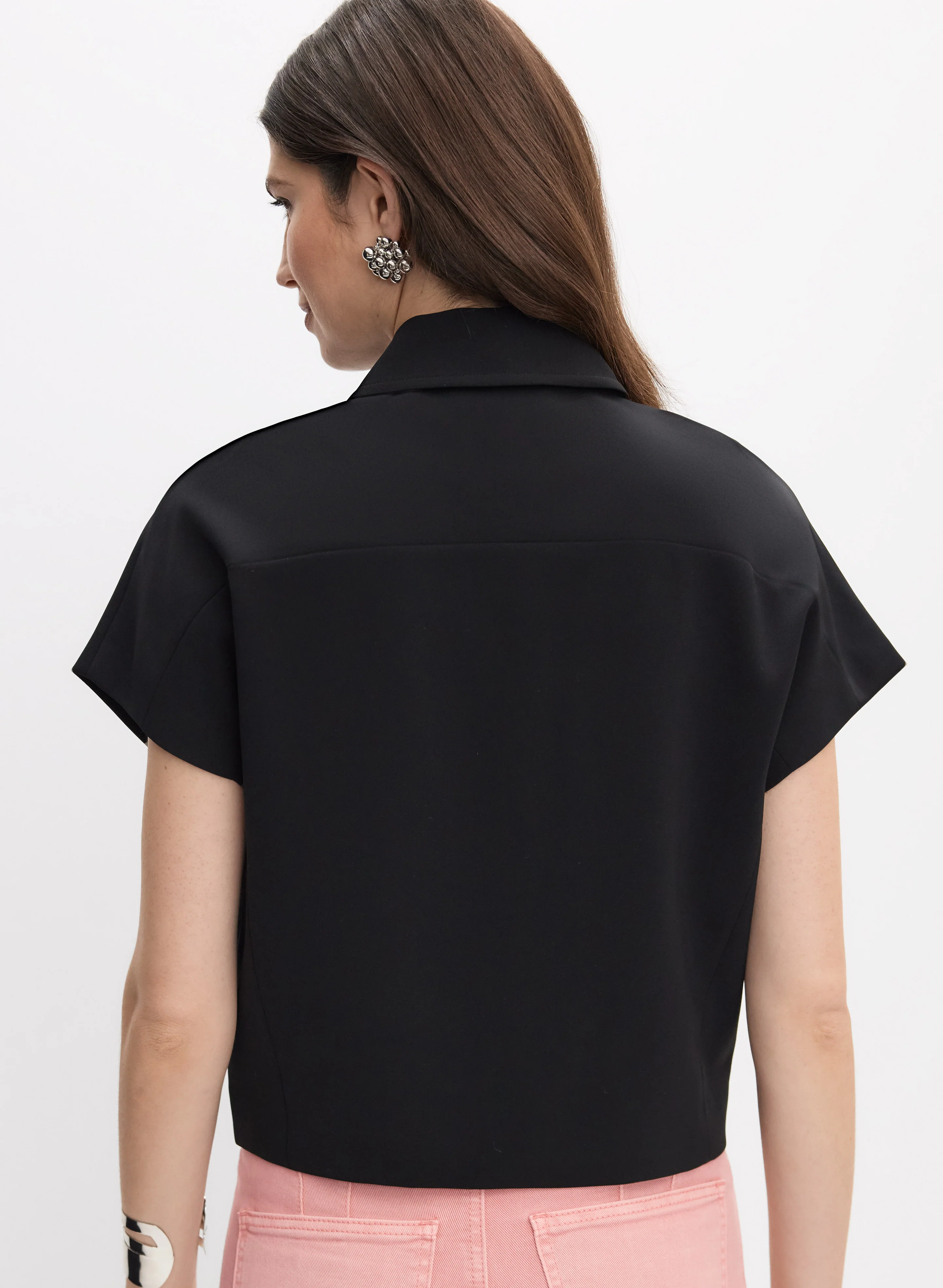 Cropped Zip-Up Jacket - Image 4
