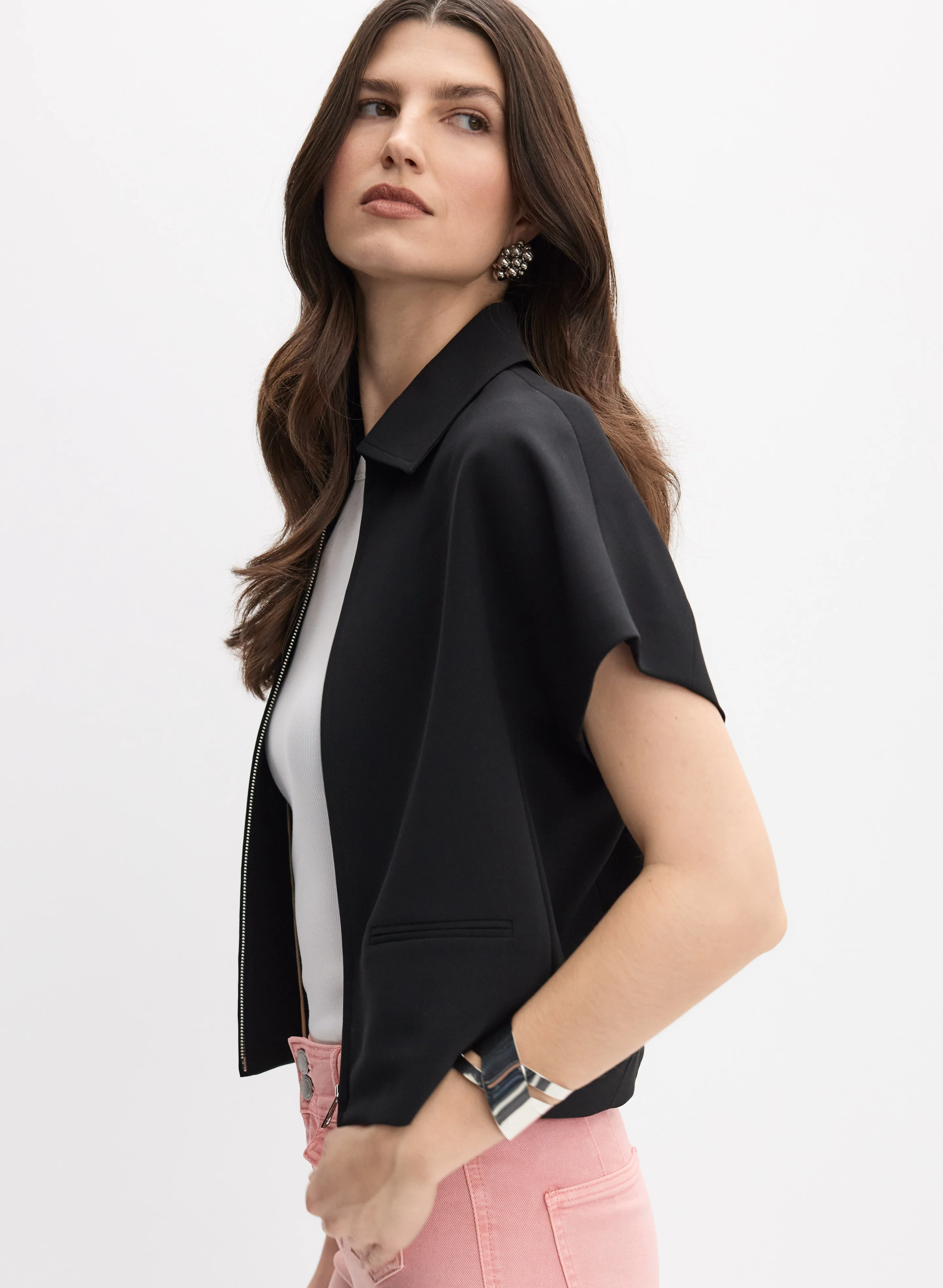 Cropped Zip-Up Jacket - Image 5