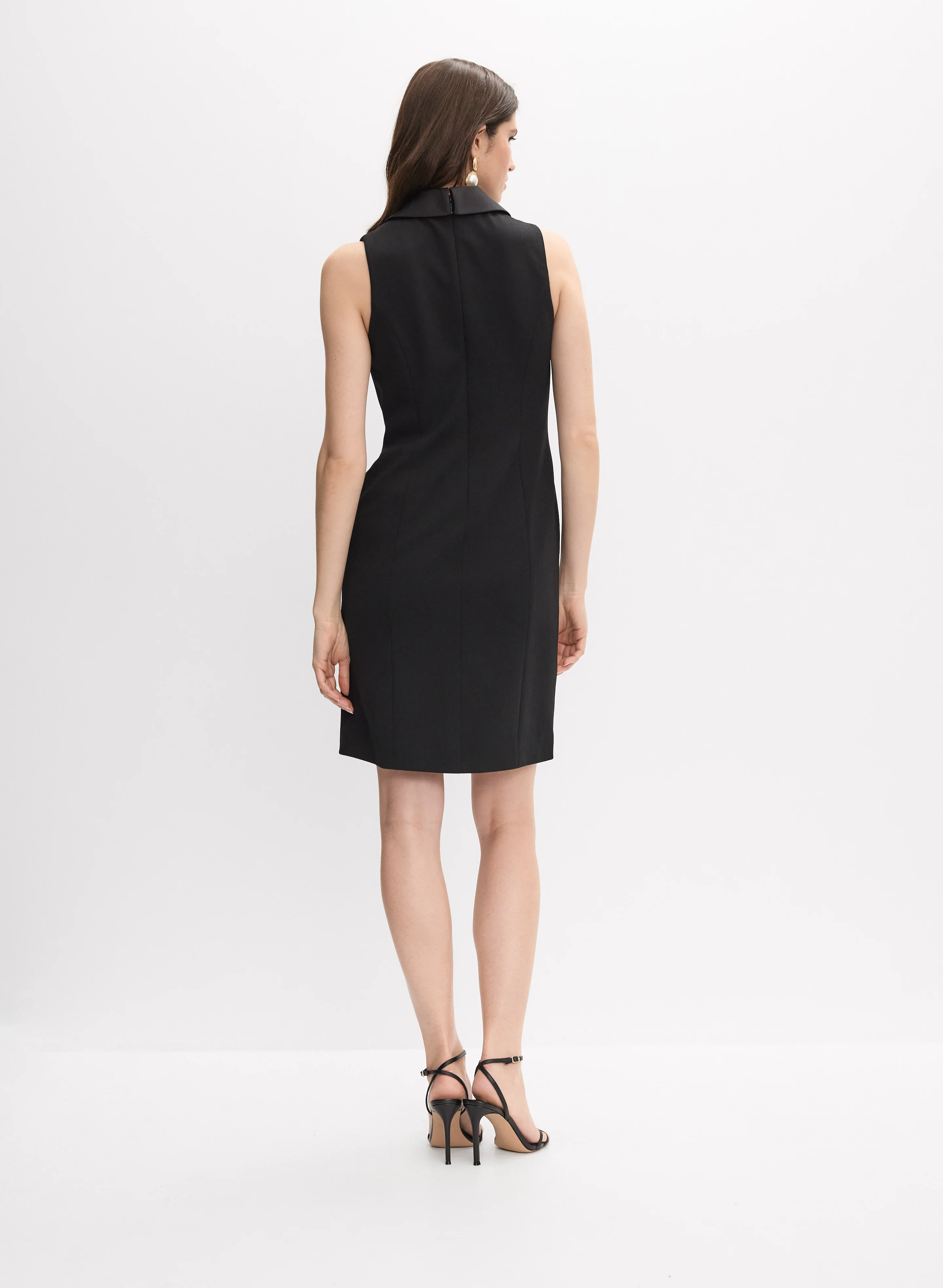 Sleeveless Blazer Dress - Image 4