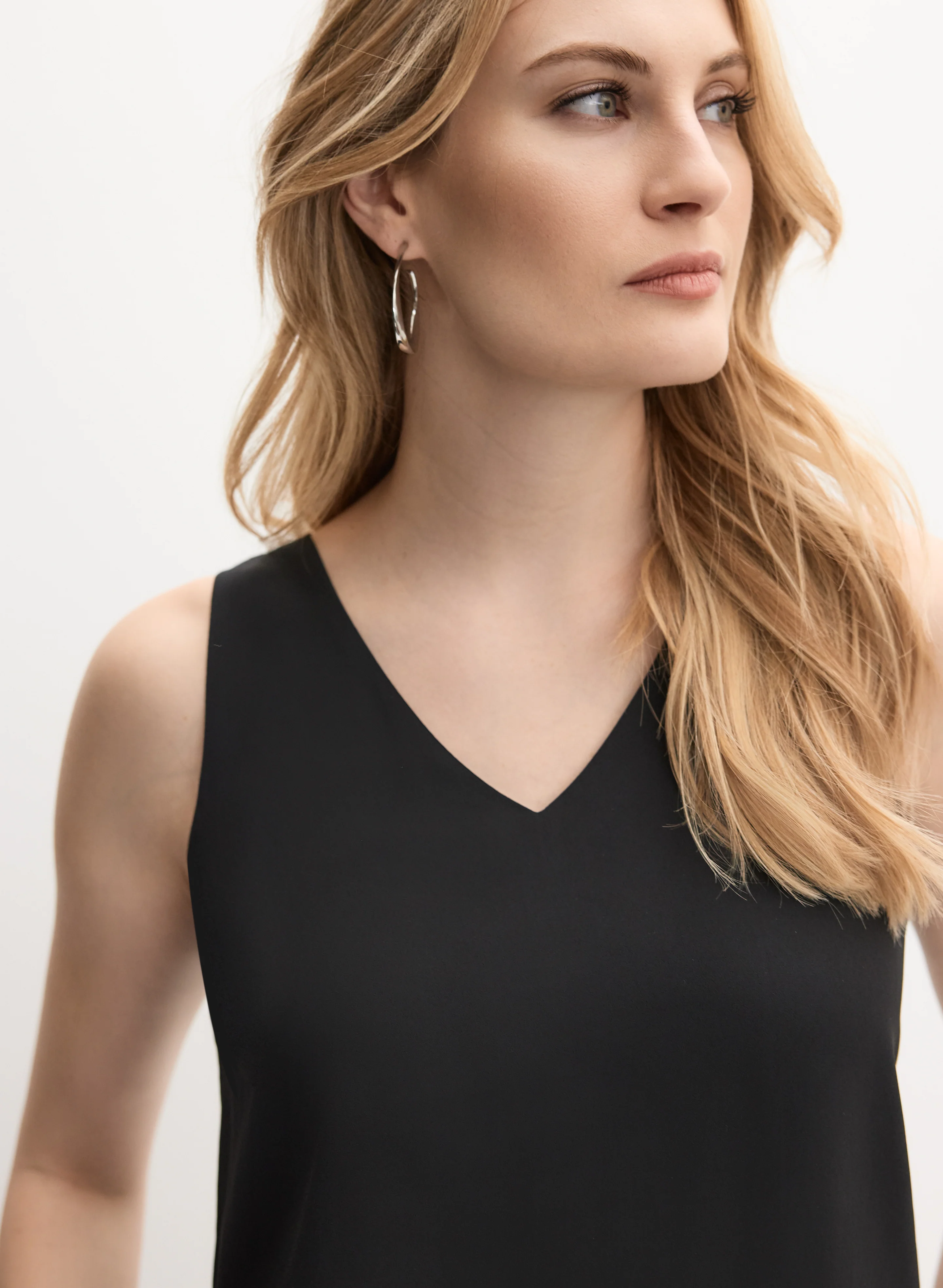 Sleeveless Crepe Blouse - Image 2
