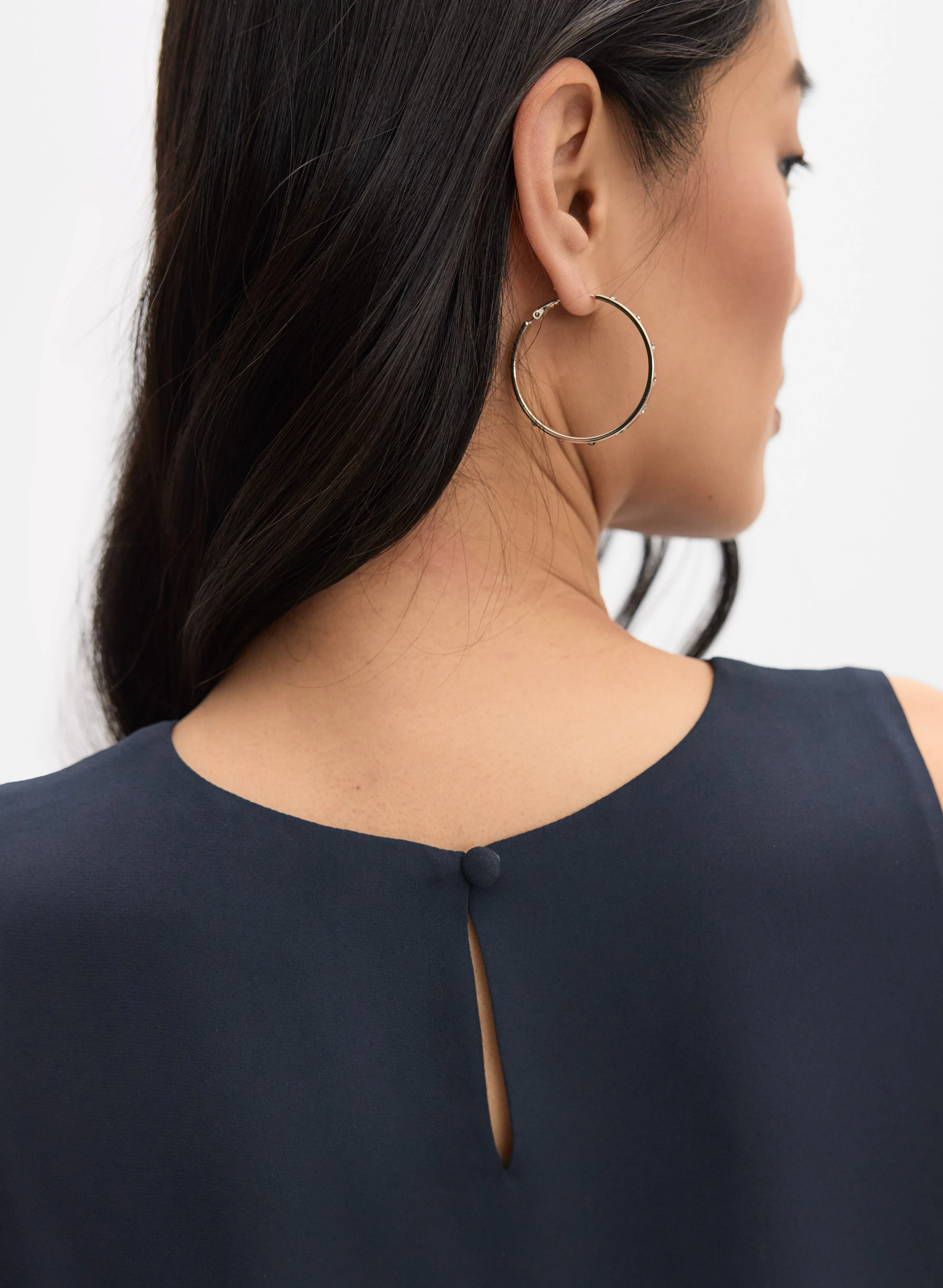Sleeveless Crepe Blouse - Image 2