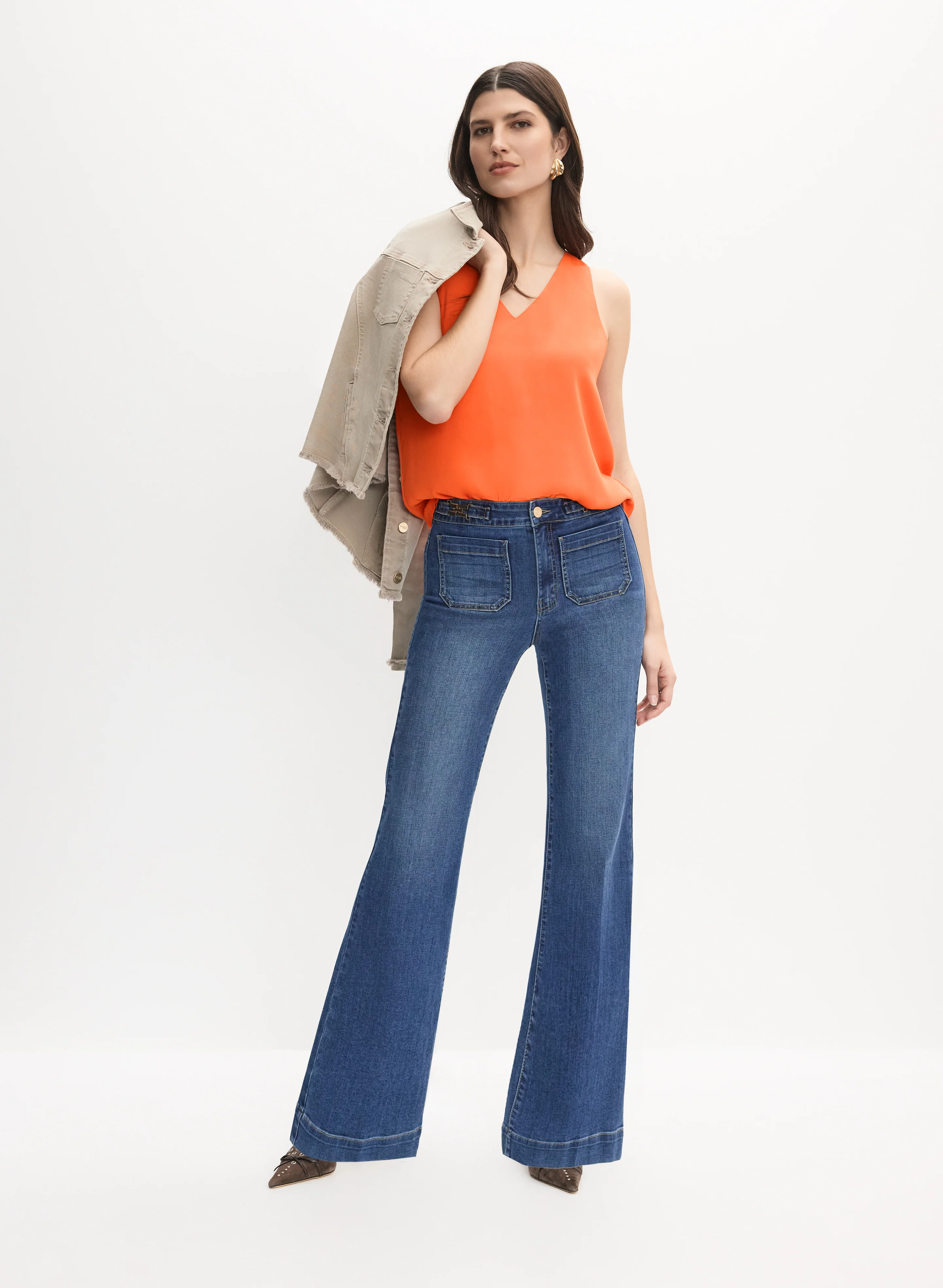 Sleeveless Crepe Blouse - Image 3