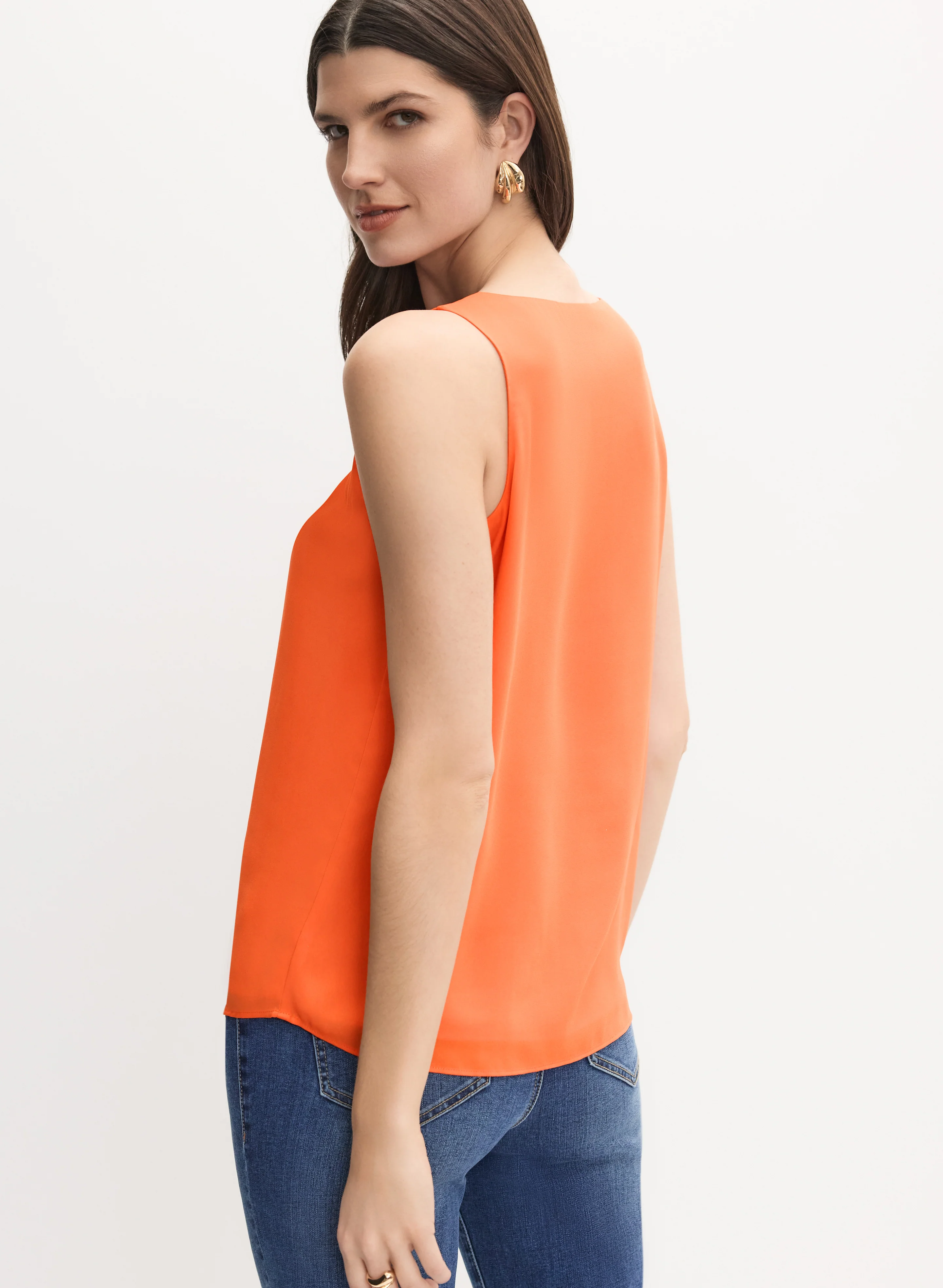 Sleeveless Crepe Blouse - Image 4