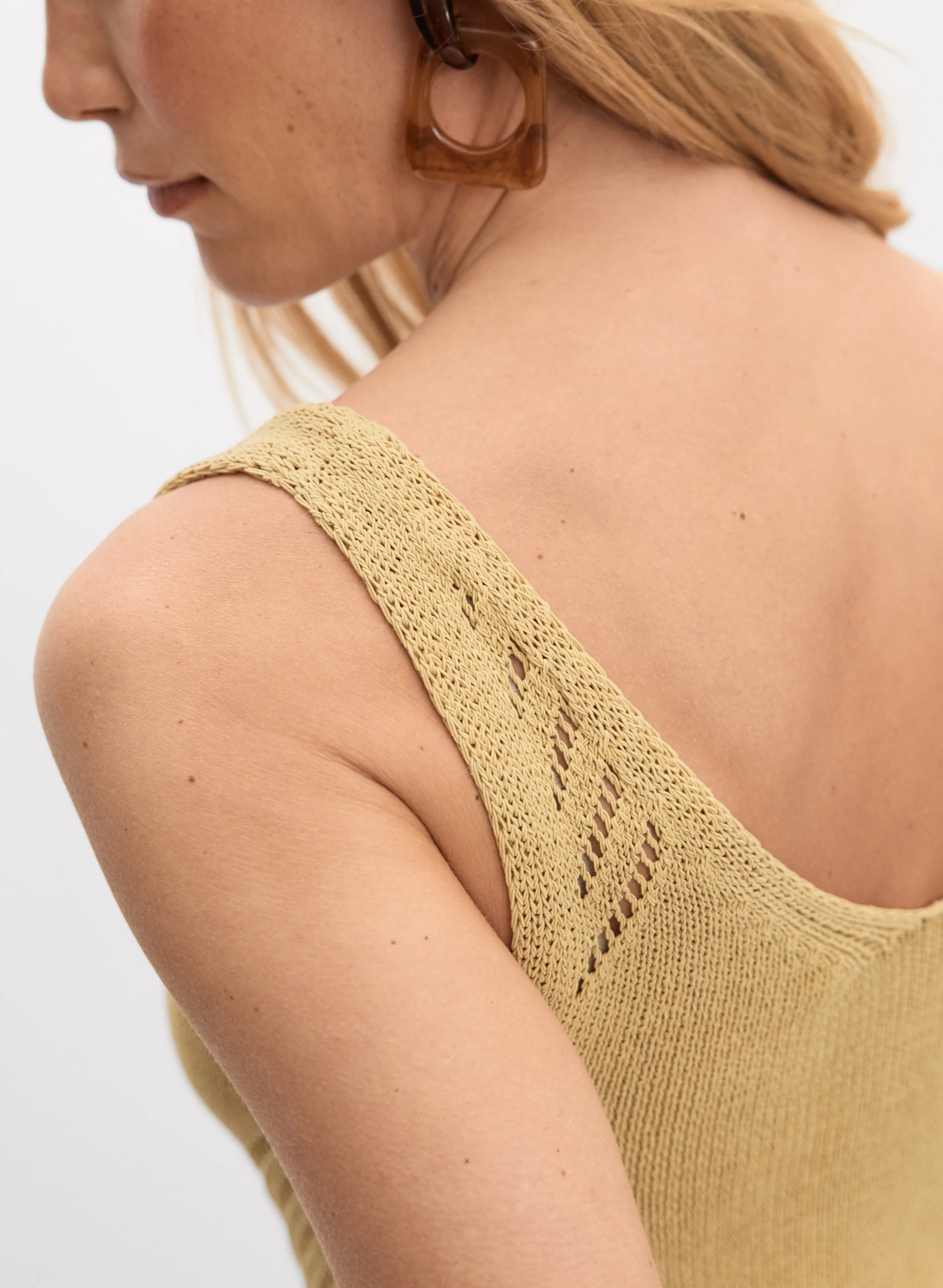 Sleeveless Knit Tank Top - Image 2