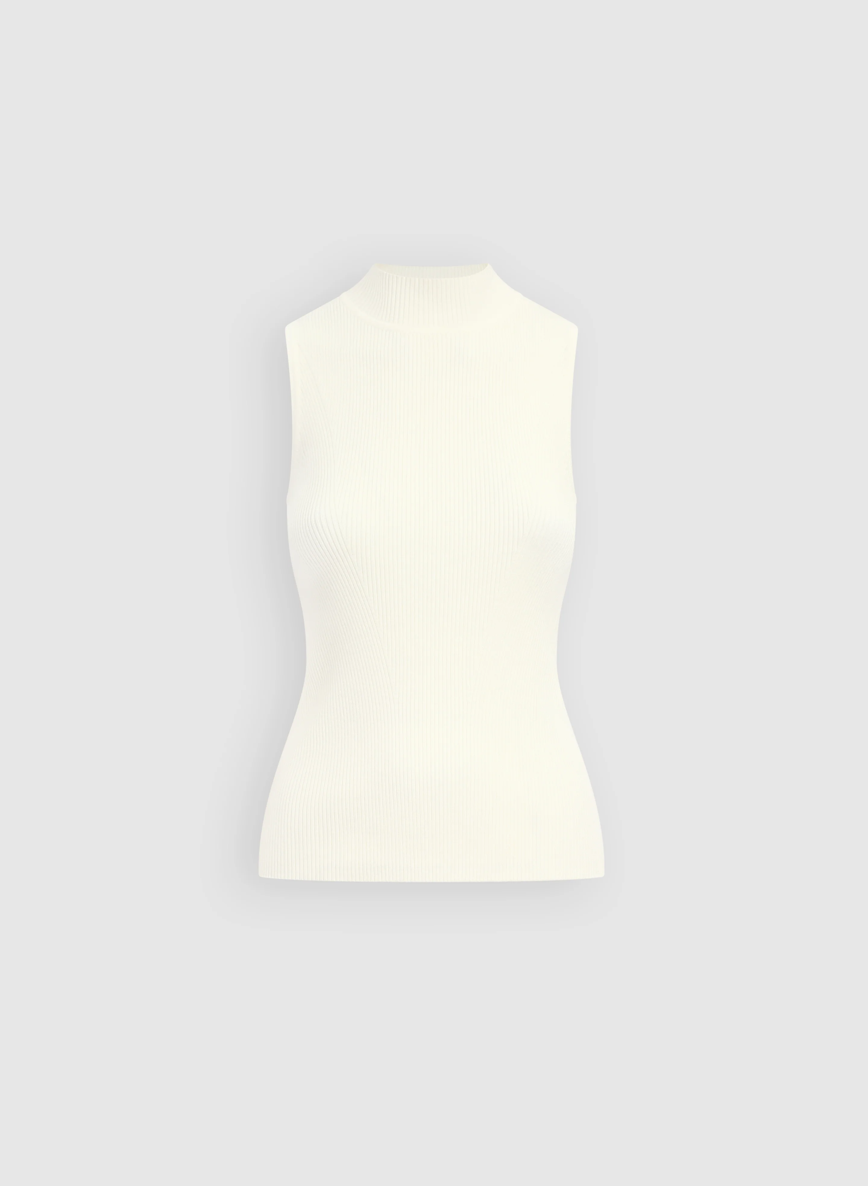 Sleeveless Mock Neck Sweater - Image 6