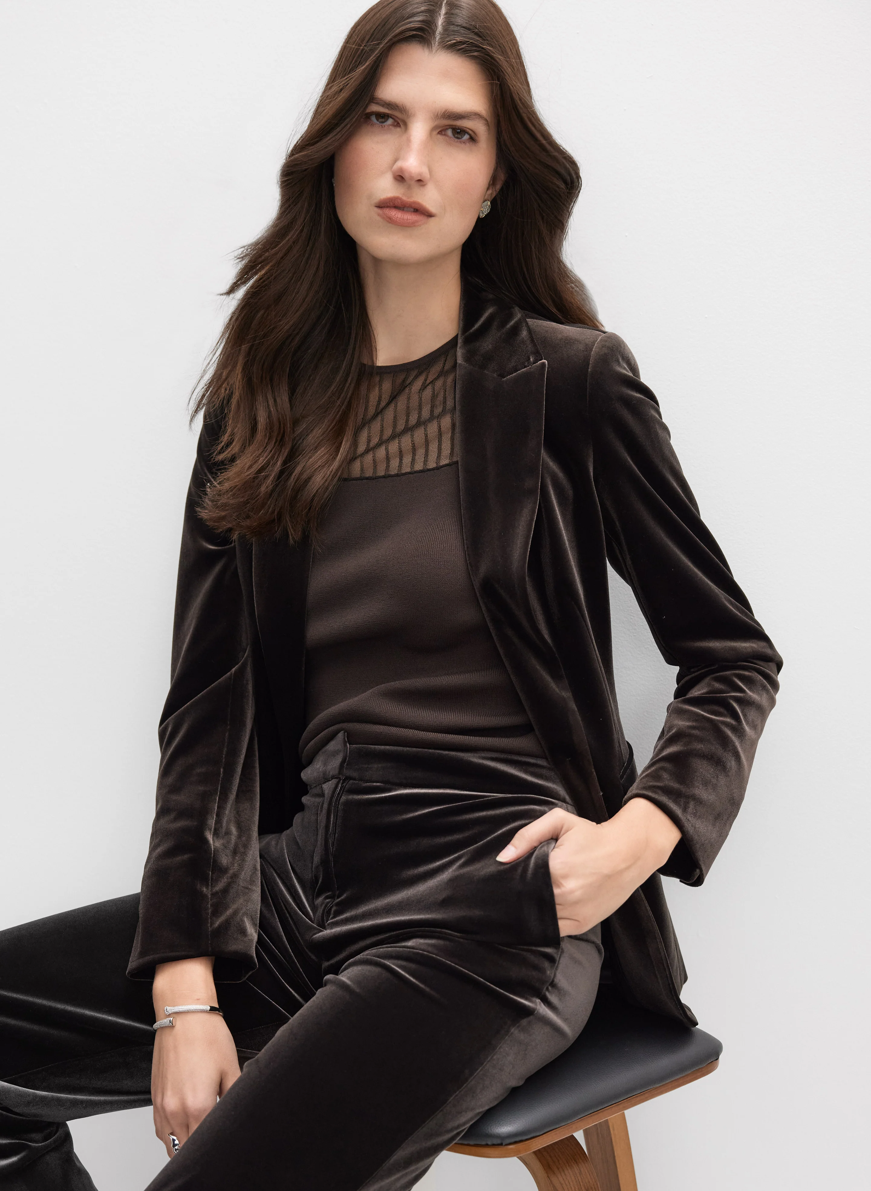 Sleeveless Sheer Yoke Top - Image 8