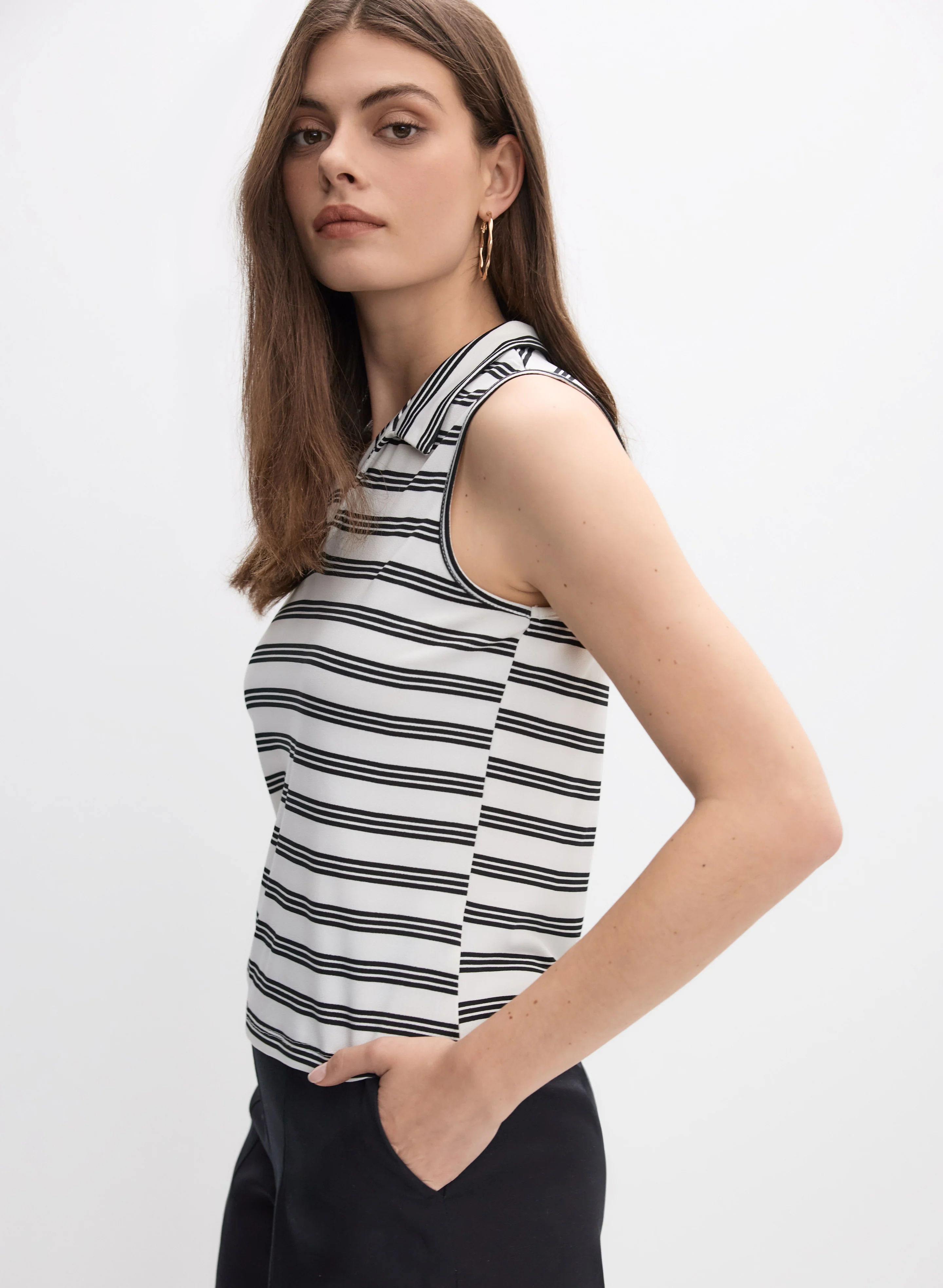 Sleeveless Stripe Top - Image 5