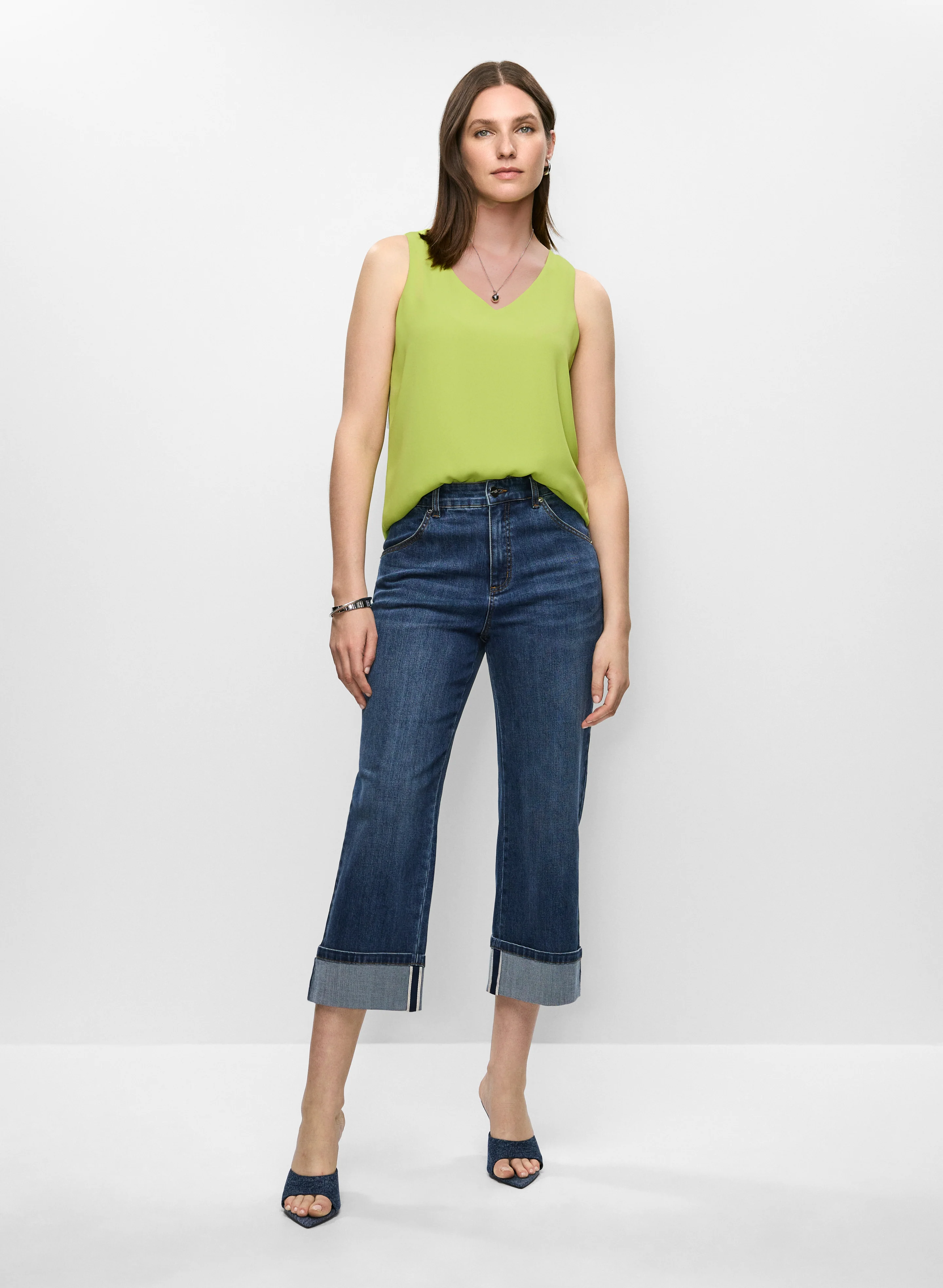 Essential Sleeveless V-Neck Blouse - Image 3