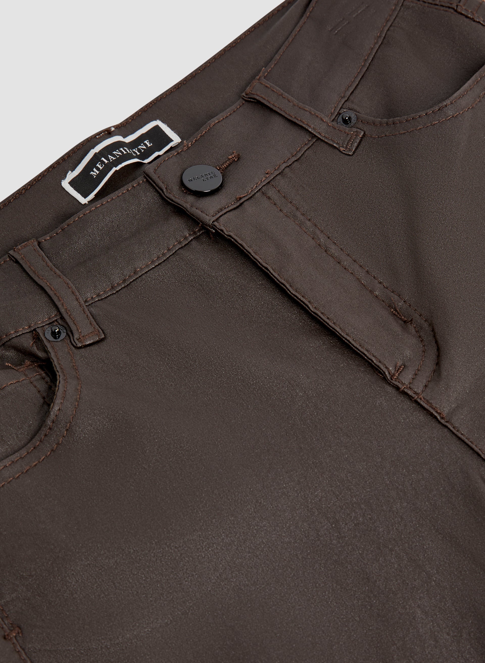 Slim Leg Coated Jeans - Image 4
